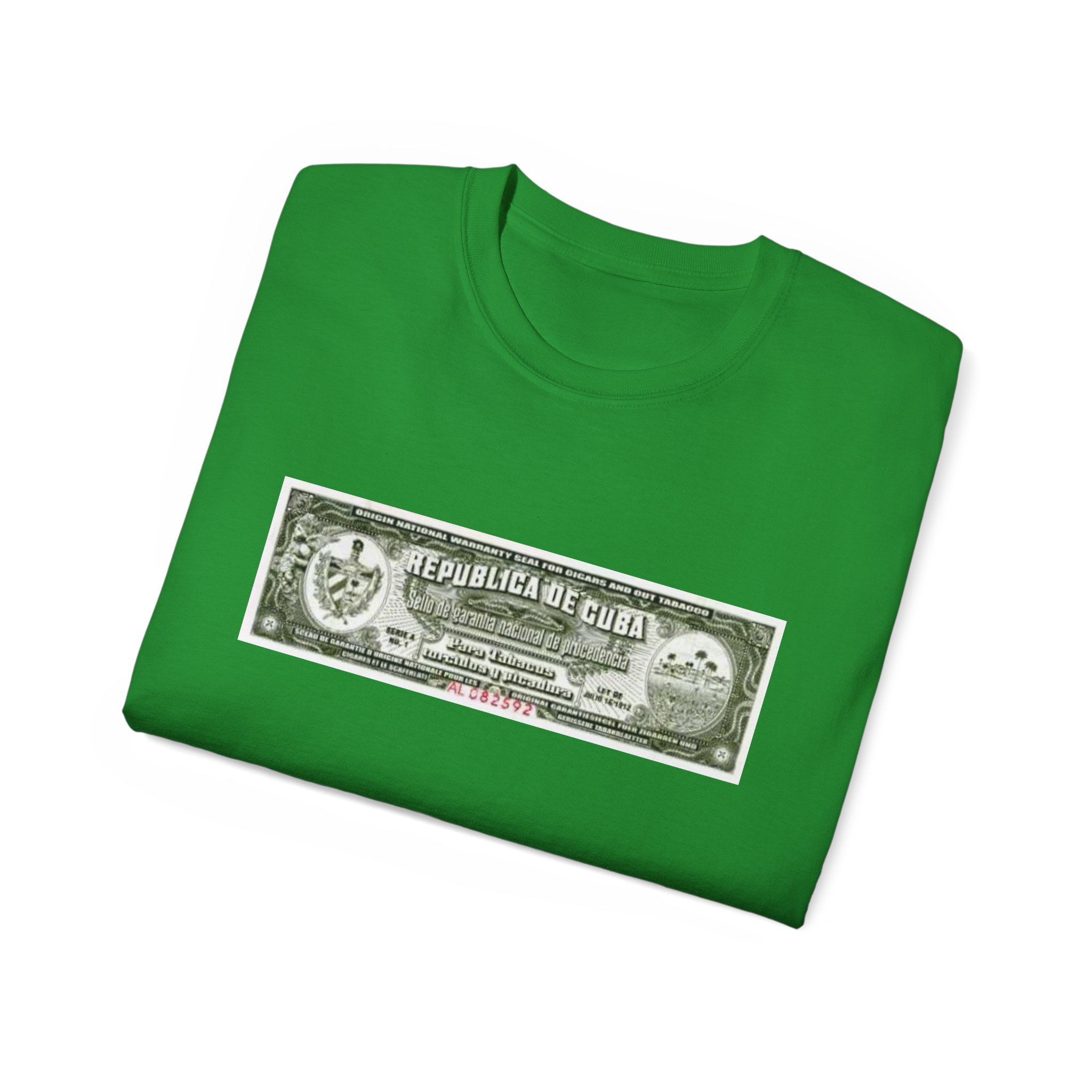 Cuban Cigar Tax Stamp Unisex Ultra Cotton Tee - Image 36