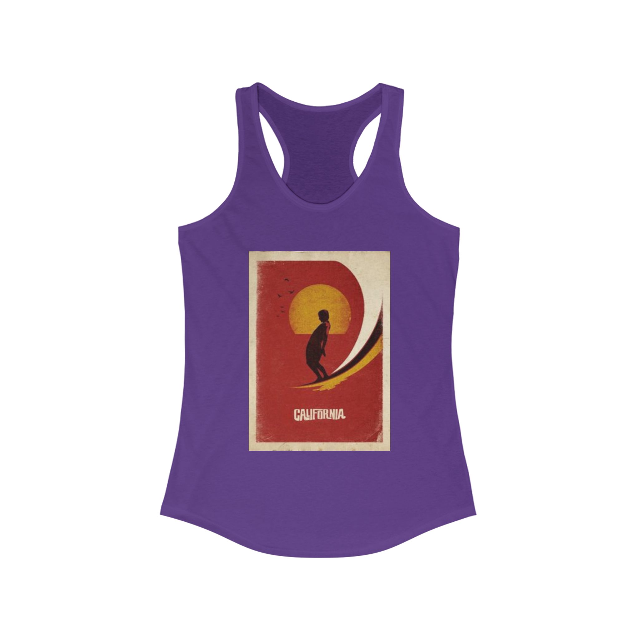 California Surfer Women's Ideal Racerback Tank - Image 11