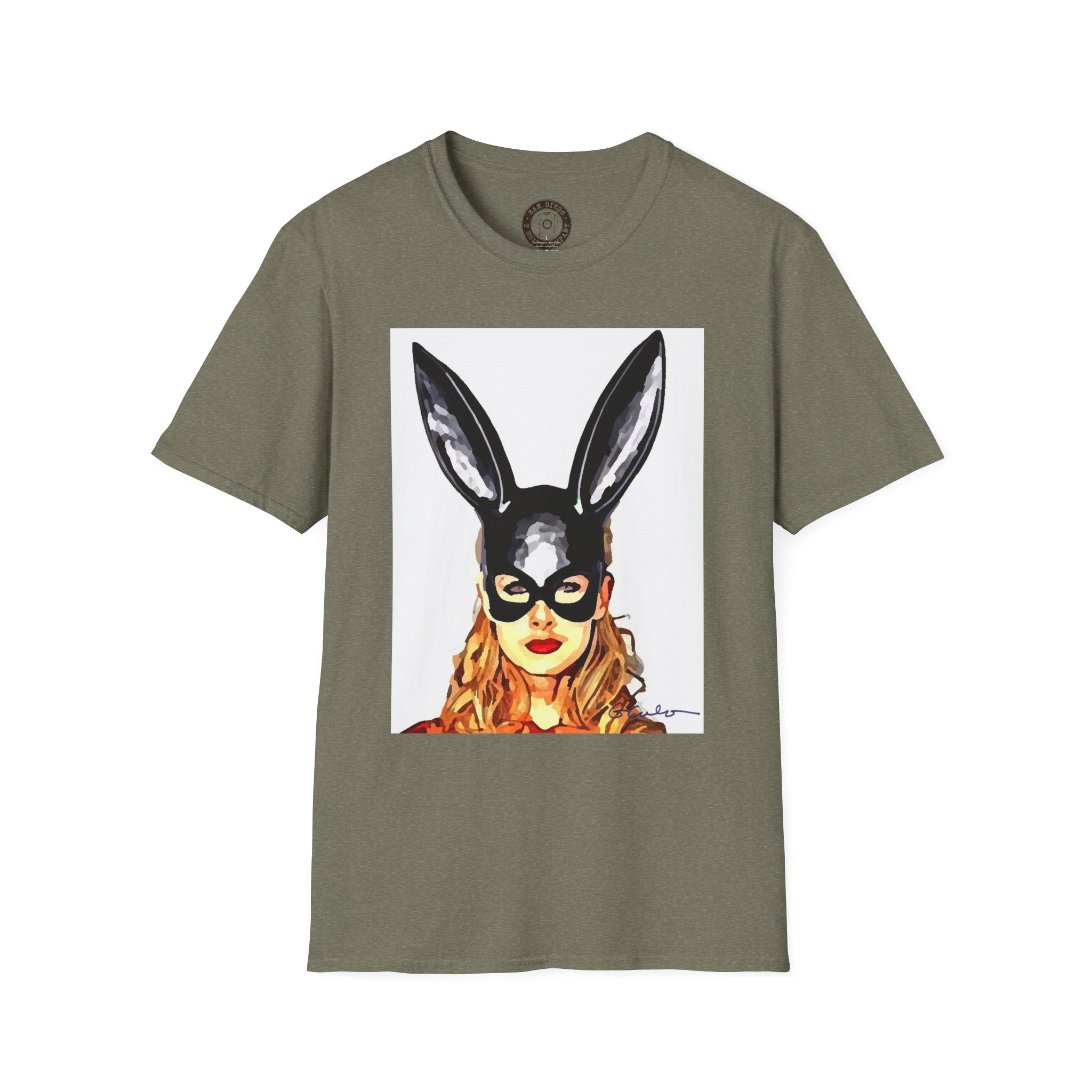 Bunny Mask Unisex T-Shirt, Cute Graphic Tee, Casual Wear, Costume Party Shirt, Trendy Everyday Shirt, Unique Gift Idea - Image 13