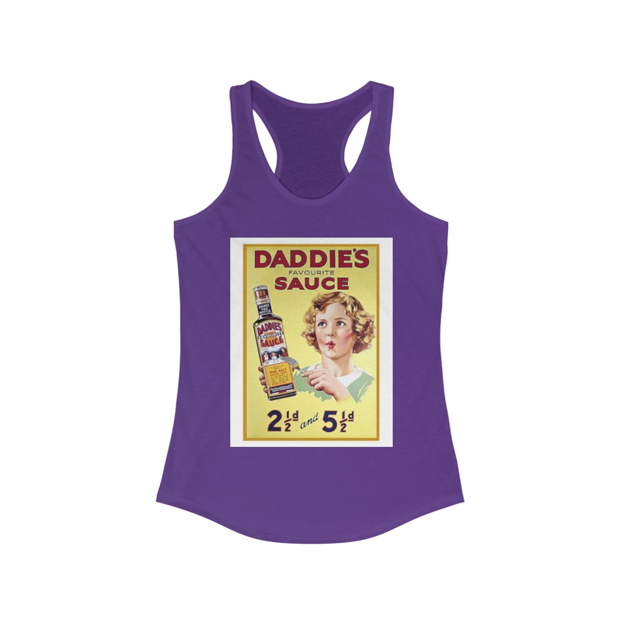 Retro Daddie's Favorite Sauce Women's Racerback Tank - Vintage Style Tee, Summer Top, Gift for Foodies, Cooking Enthusiasts, Nostalgia Lovers - Image 27