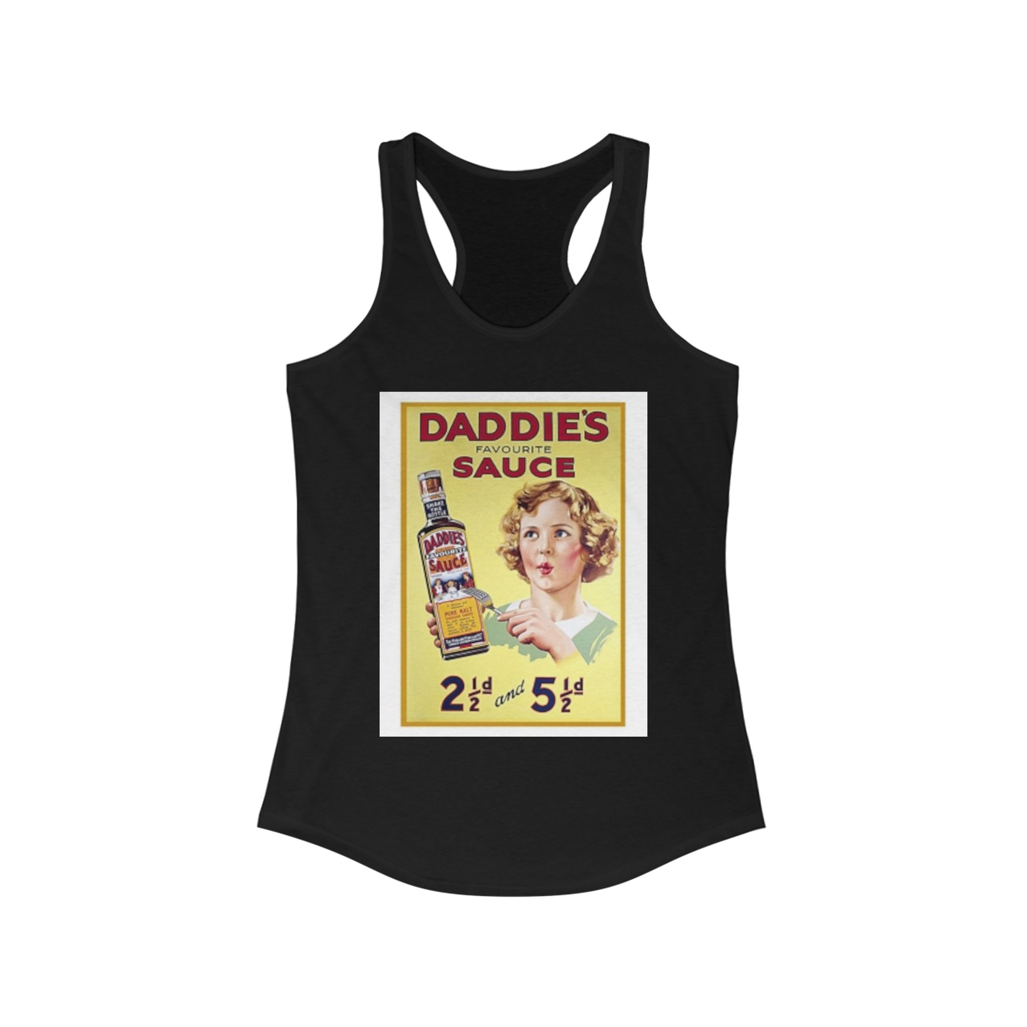 Retro Daddie's Favorite Sauce Women's Racerback Tank - Vintage Style Tee, Summer Top, Gift for Foodies, Cooking Enthusiasts, Nostalgia Lovers - Image 5
