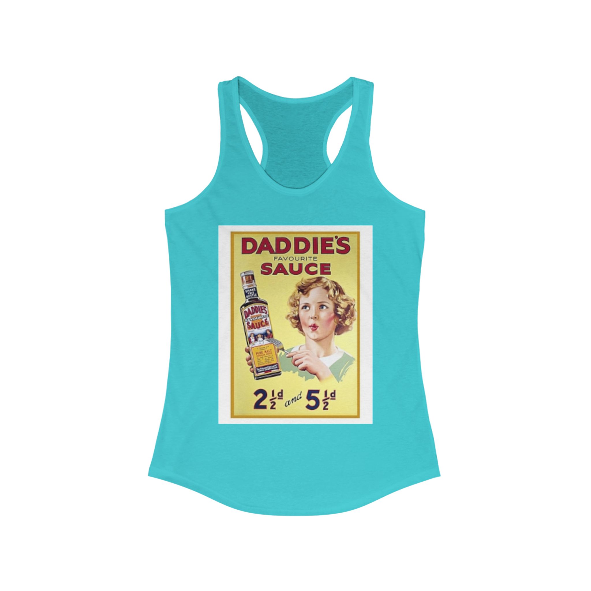 Retro Daddie's Favorite Sauce Women's Racerback Tank - Vintage Style Tee, Summer Top, Gift for Foodies, Cooking Enthusiasts, Nostalgia Lovers - Image 17