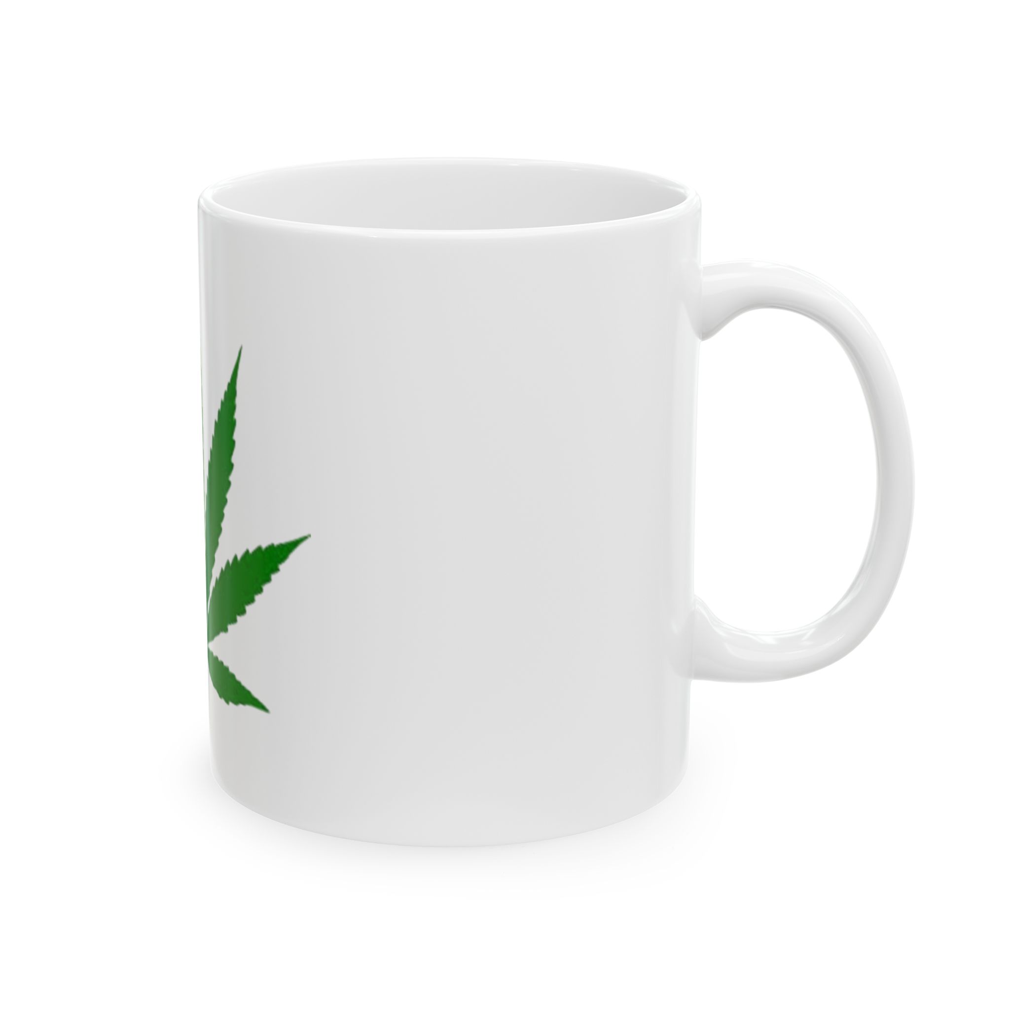 Cannabis Leaf Ceramic Mug - Perfect for Pot Lovers, Stoner Gifts, Coffee Lovers, Eco-Friendly, Nature Vibe - Image 4
