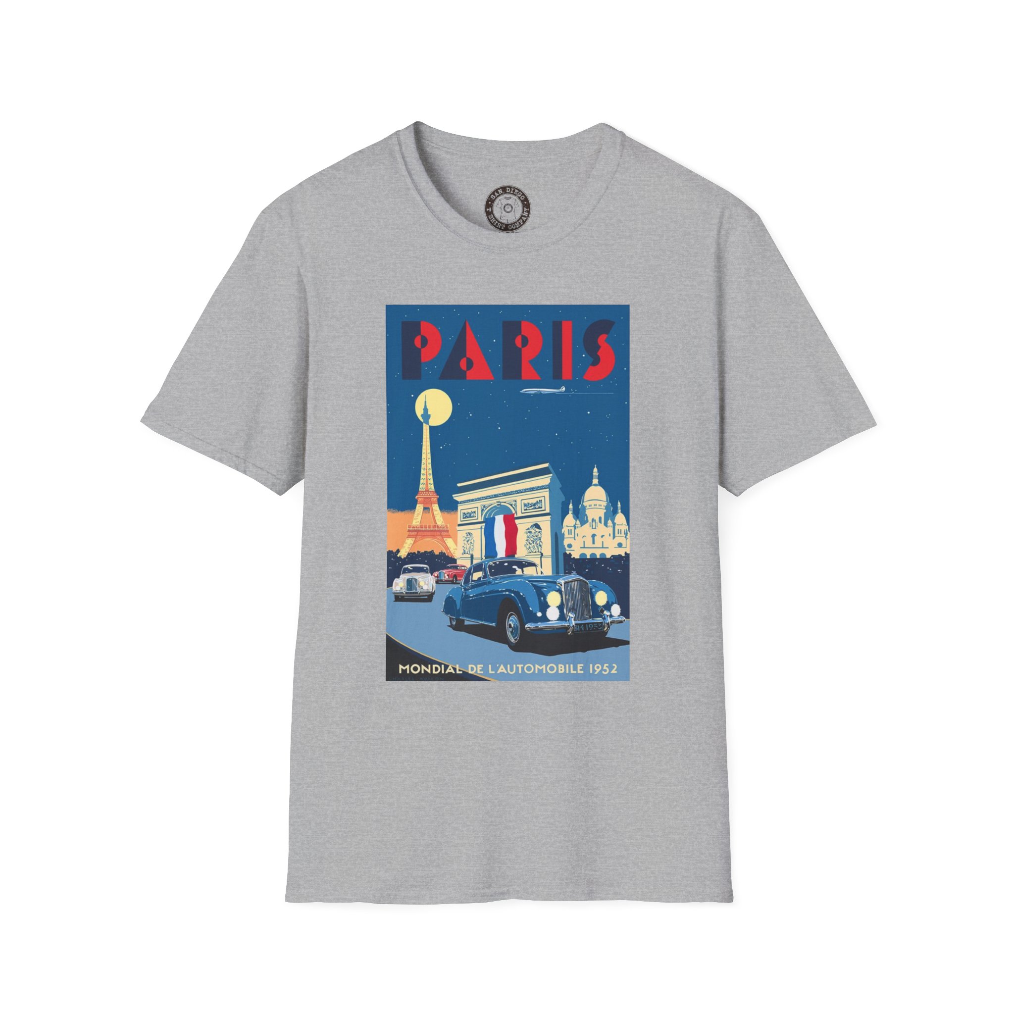 Vintage Paris Travel Poster T-Shirt, Retro Paris Shirt, Travel Gift, Graphic Tee, Unisex Fashion, Parisian Style - Image 13