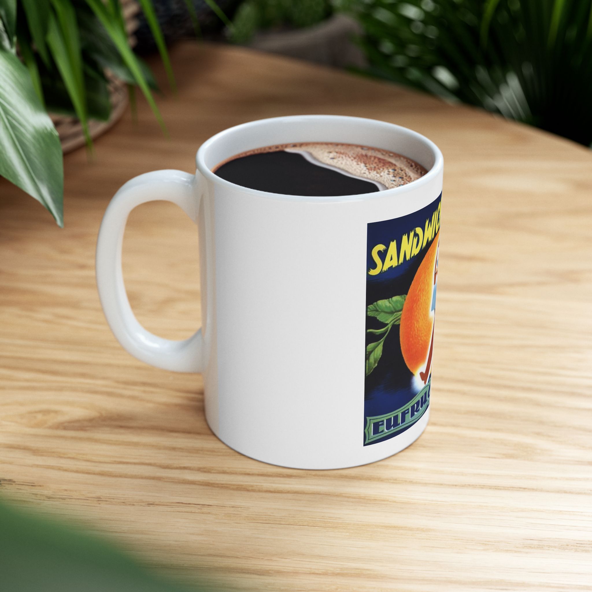 Sandwich Man Printed on a Large Ceramic Mug 11oz - Image 8