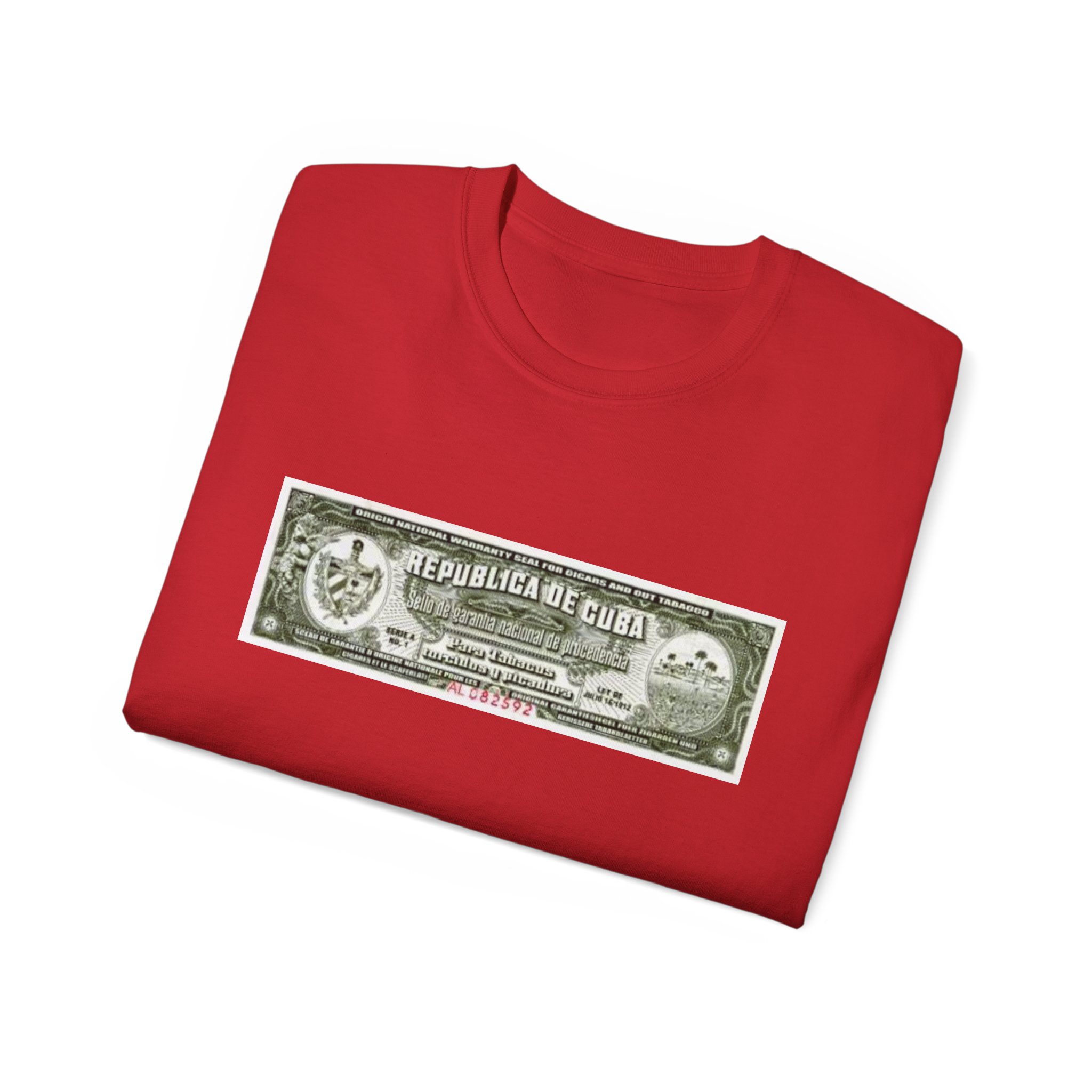 Cuban Cigar Tax Stamp Unisex Ultra Cotton Tee - Image 60