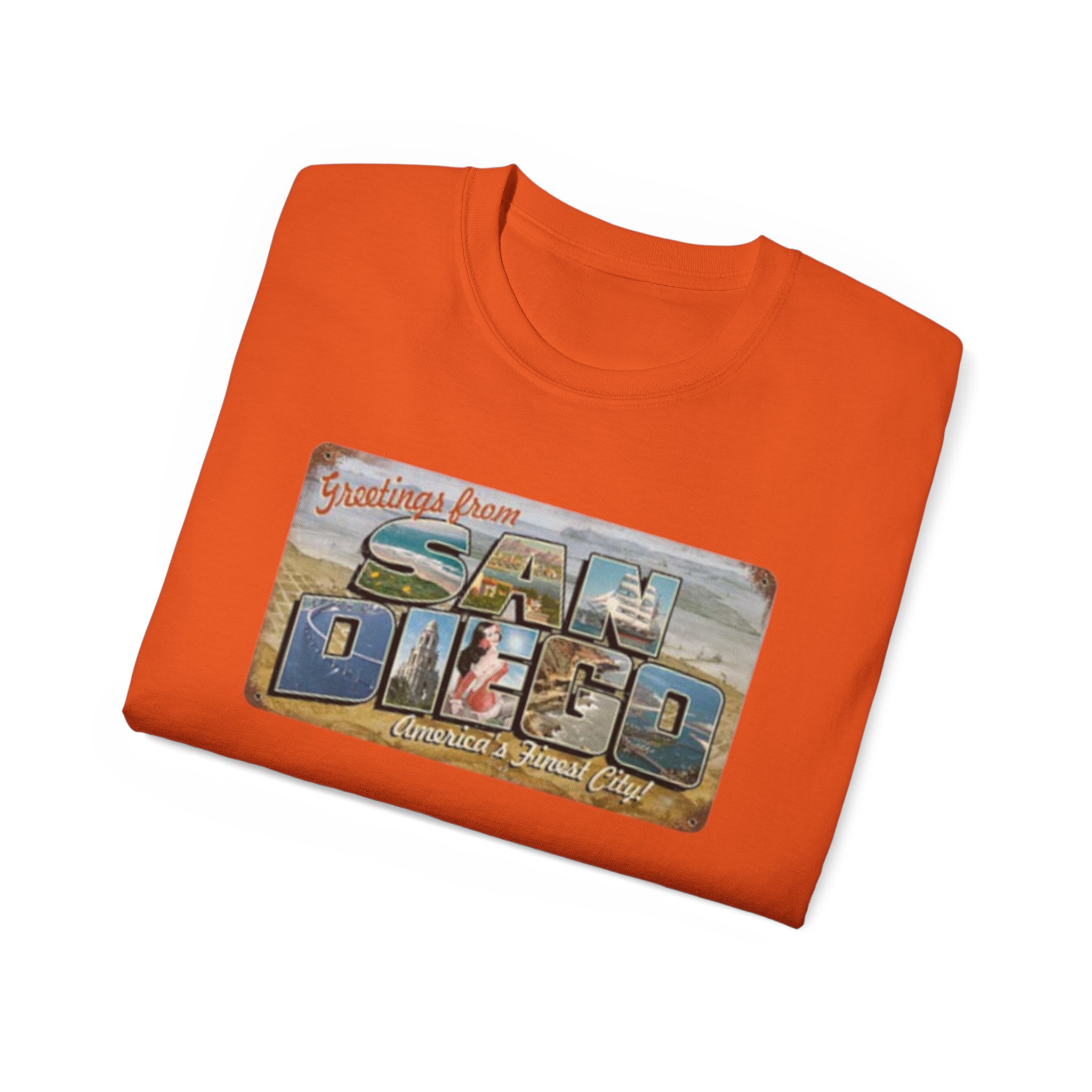 San Diego Postcard Unisex Ultra Cotton Tee - Image 24