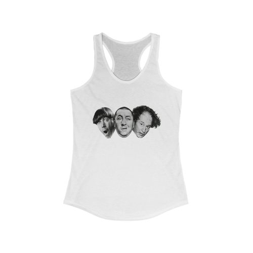 3 Stooges Tank, Women's Athletic Top, Funny Summer Workout Shirt, Casual Tee, Gift for Friends, Humorous Apparel