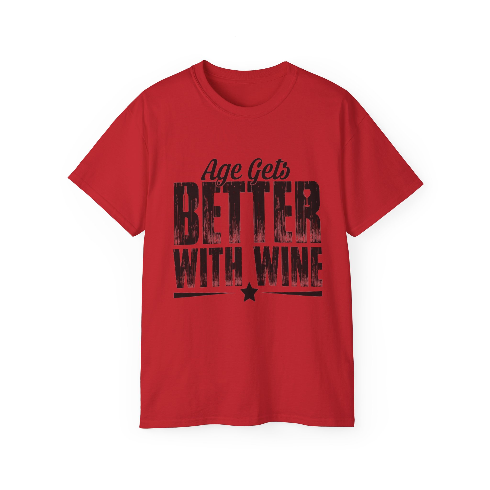 Age Gets Better With Wine Unisex Ultra Cotton Tee - Image 41