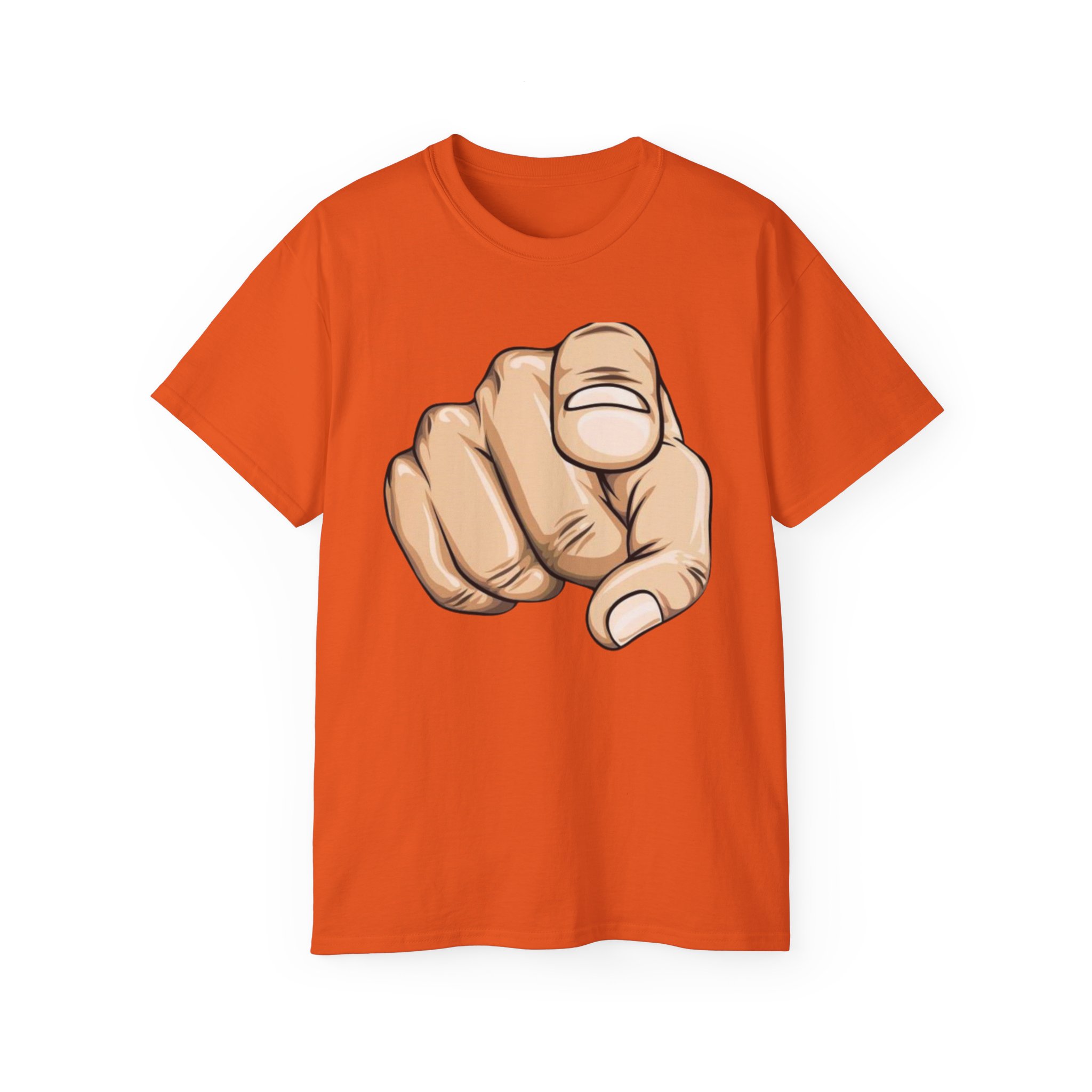 Pointing Finger Unisex Ultra Cotton Tee - Image 21
