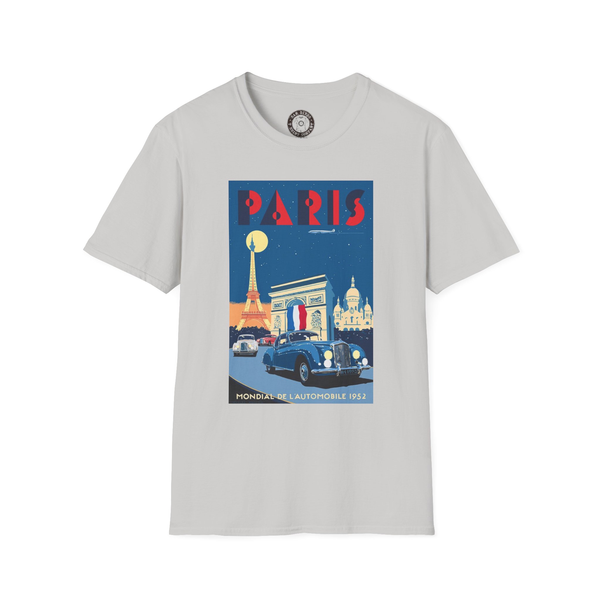 Vintage Paris Travel Poster T-Shirt, Retro Paris Shirt, Travel Gift, Graphic Tee, Unisex Fashion, Parisian Style - Image 9
