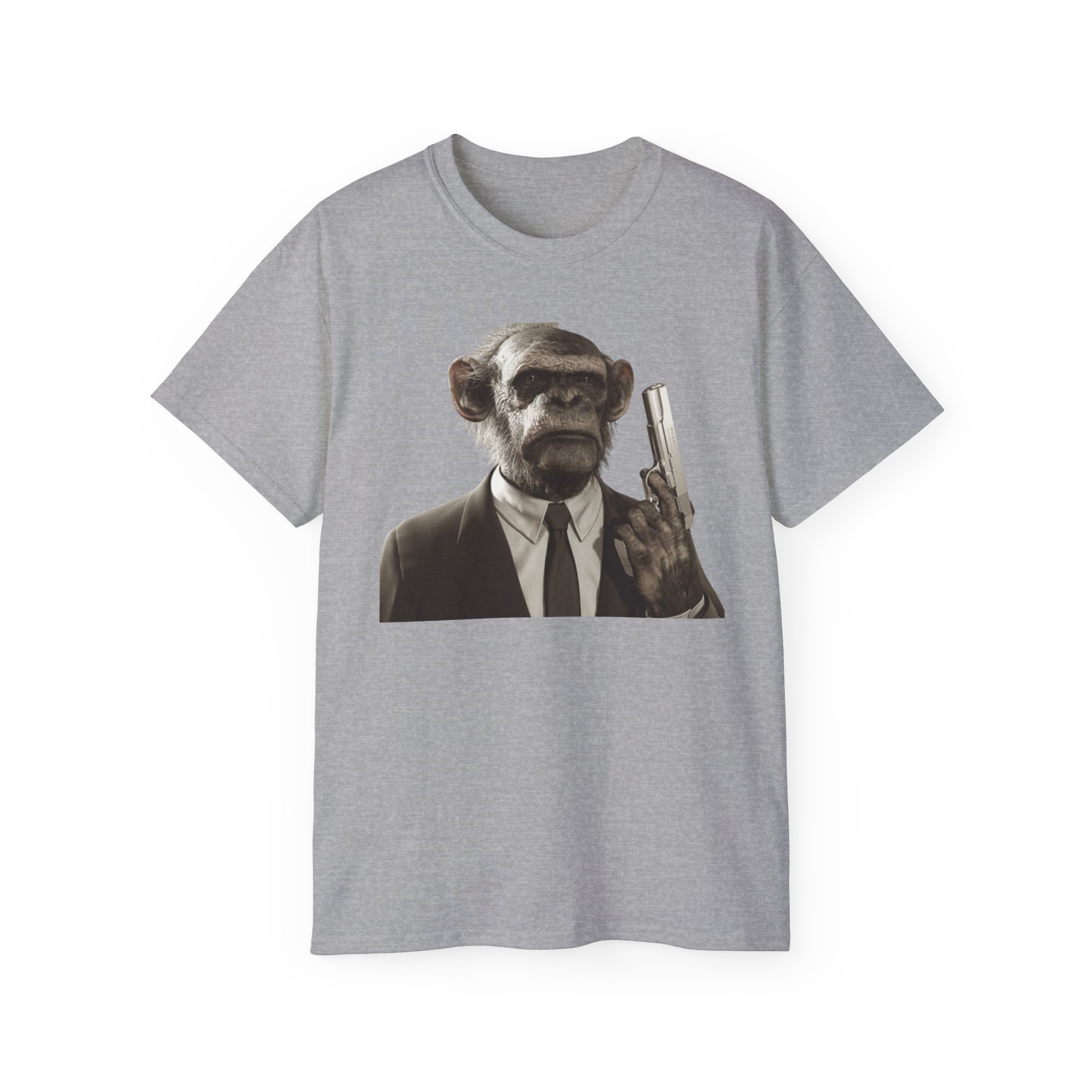 Monkey Cop - -Make My Day Unisex Ultra Cotton Tee - Image 17