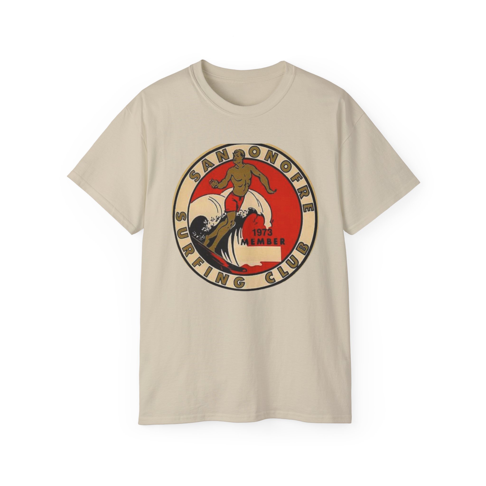San Onofre, California Surfing Club Unisex Ultra Cotton Tee - Image 13