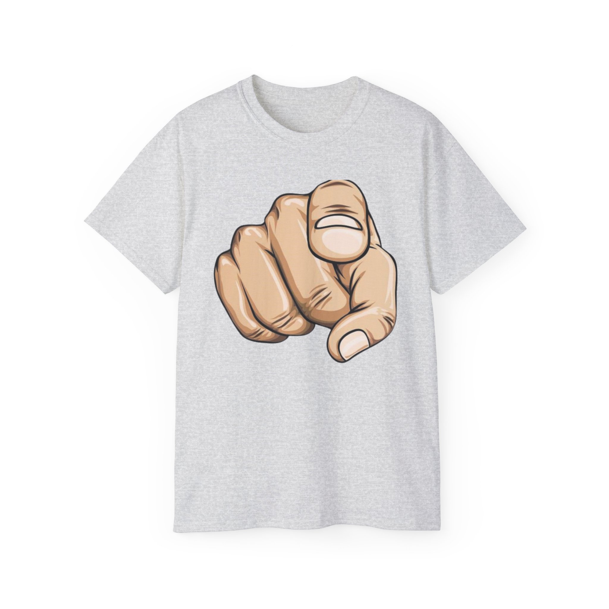 Pointing Finger Unisex Ultra Cotton Tee - Image 5