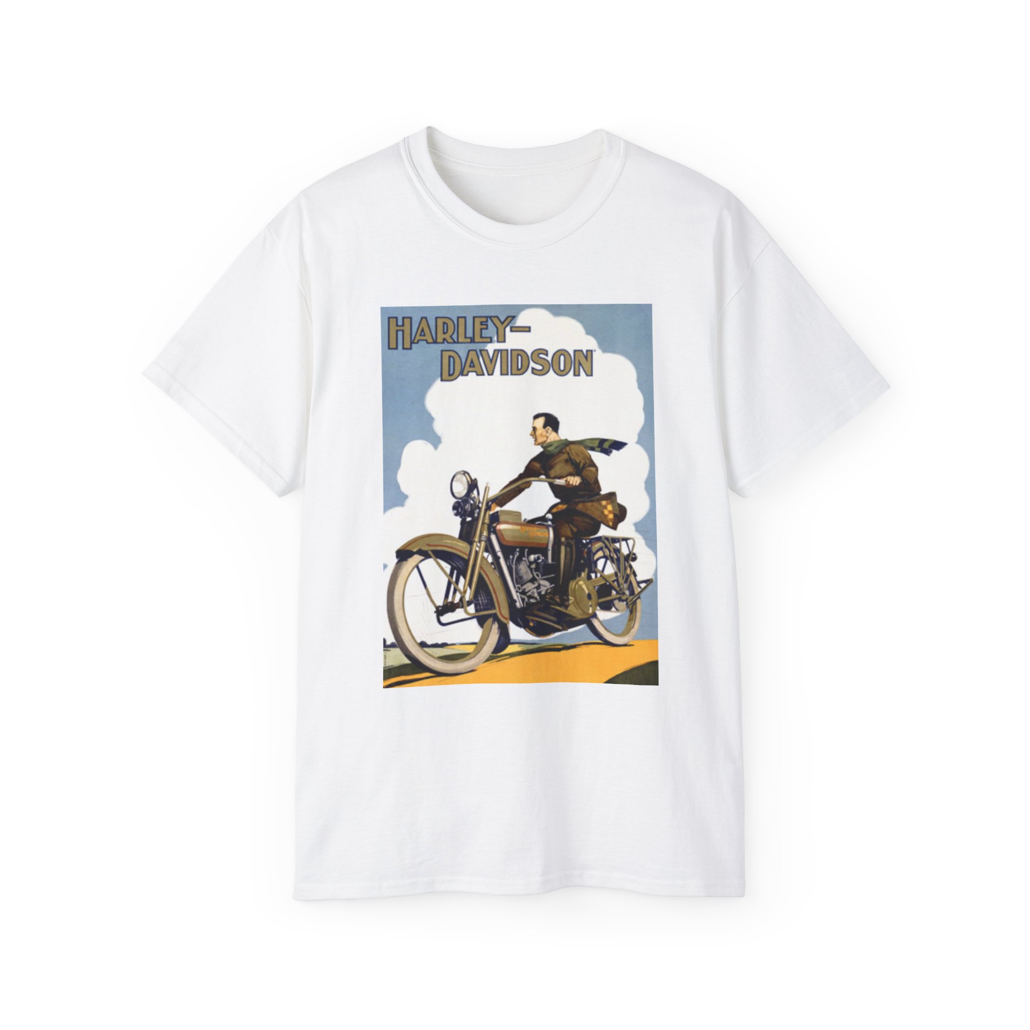 Harley Davidson Graphic Tee, Vintage Motorcycle T-Shirt, Unisex Cotton Top, Biker Gift, Classic Rider Apparel