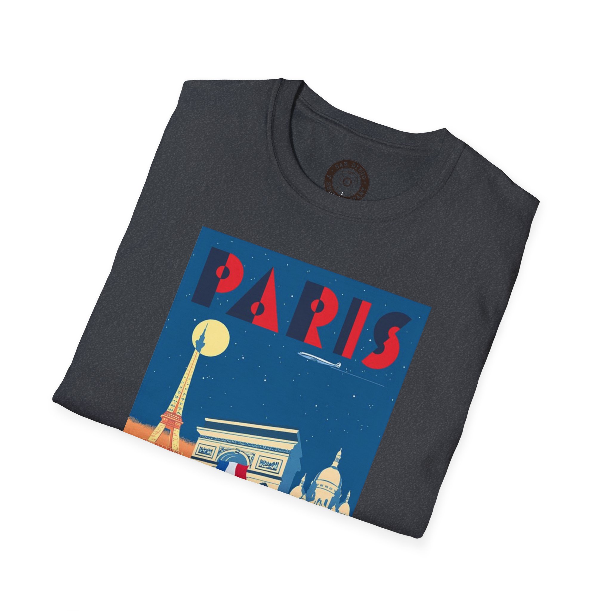Vintage Paris Travel Poster T-Shirt, Retro Paris Shirt, Travel Gift, Graphic Tee, Unisex Fashion, Parisian Style - Image 40