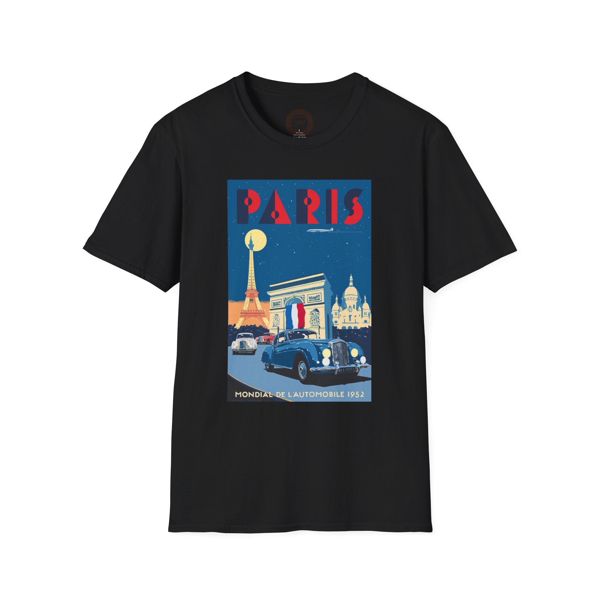 Vintage Paris Travel Poster T-Shirt, Retro Paris Shirt, Travel Gift, Graphic Tee, Unisex Fashion, Parisian Style - Image 5