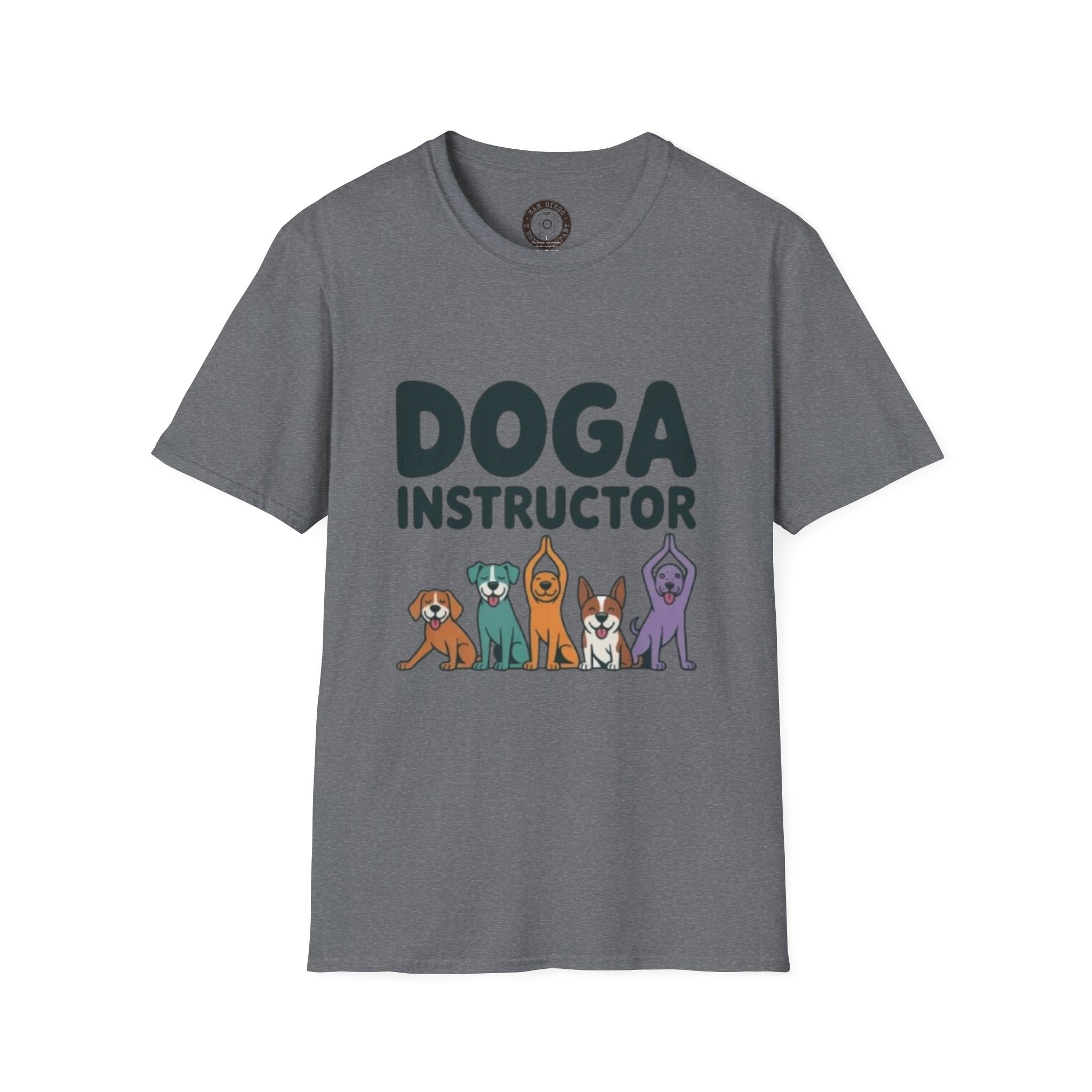Funny Dog Instructor T-Shirt, Gift for Dog Lovers, Doga Yoga Shirt, Pet Owner Humor Tee, Casual Wear, Birthday Gift - Image 17