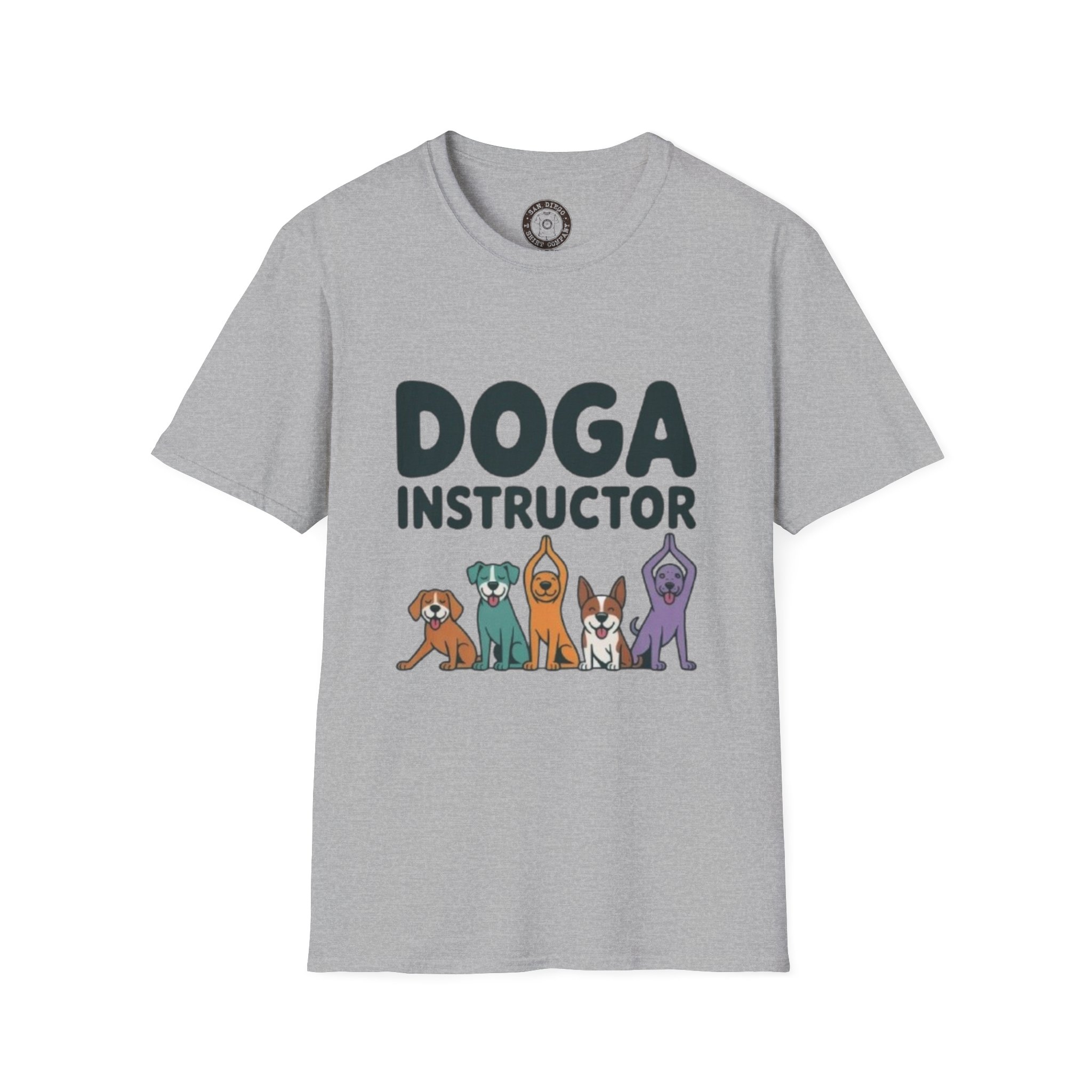 Funny Dog Instructor T-Shirt, Gift for Dog Lovers, Doga Yoga Shirt, Pet Owner Humor Tee, Casual Wear, Birthday Gift - Image 9