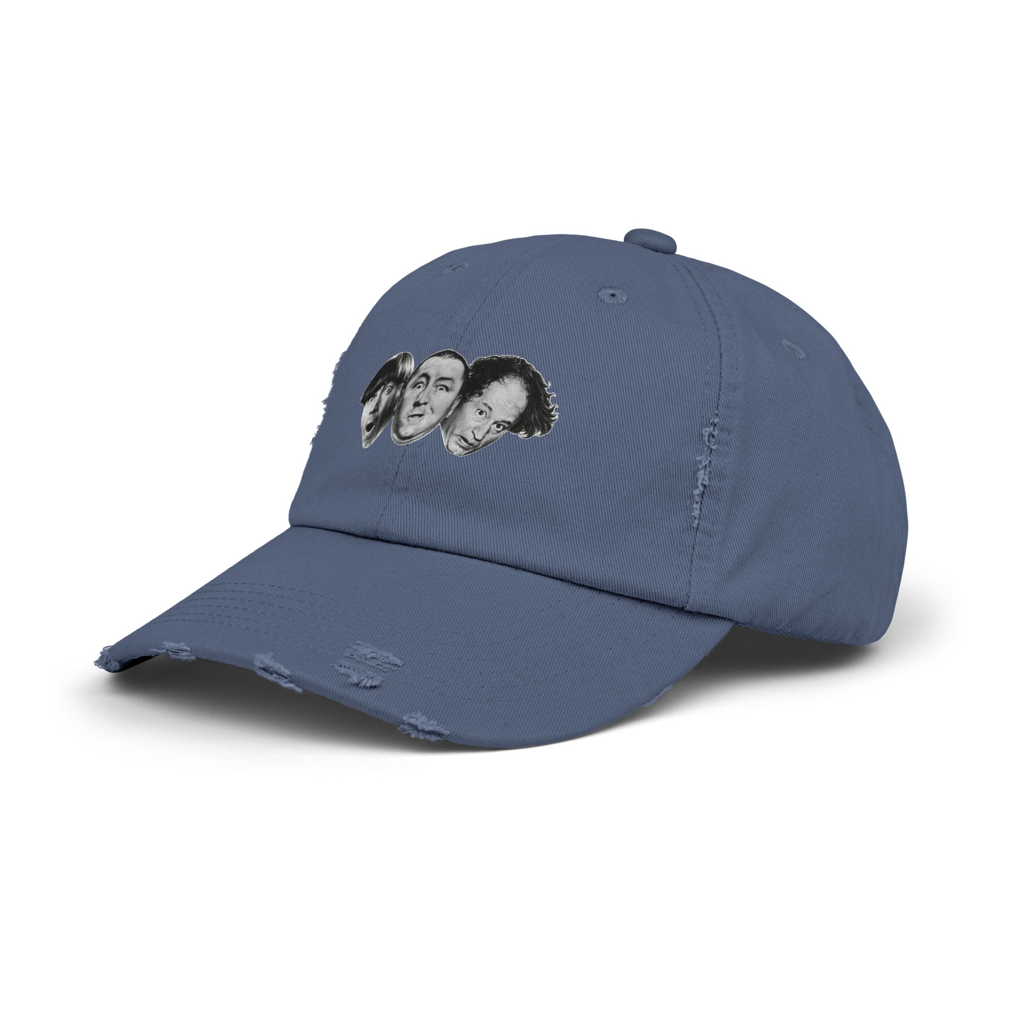 Three Stooges Distressed Cap, Trendy Comedy Cap, Vintage Cap, Gift for Fans, Unisex Hat, Streetwear Accessory - Image 18