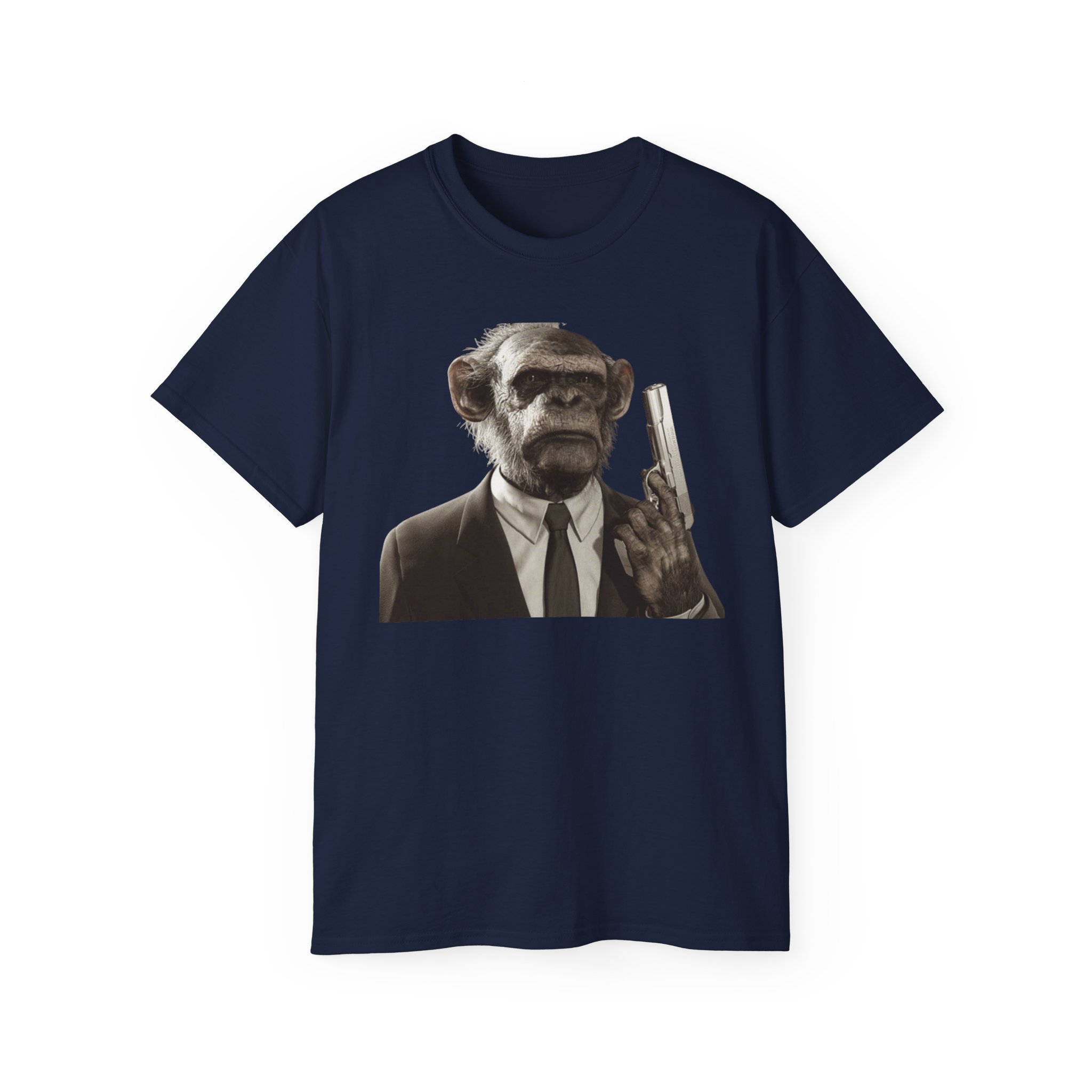 Monkey Cop - -Make My Day Unisex Ultra Cotton Tee - Image 49