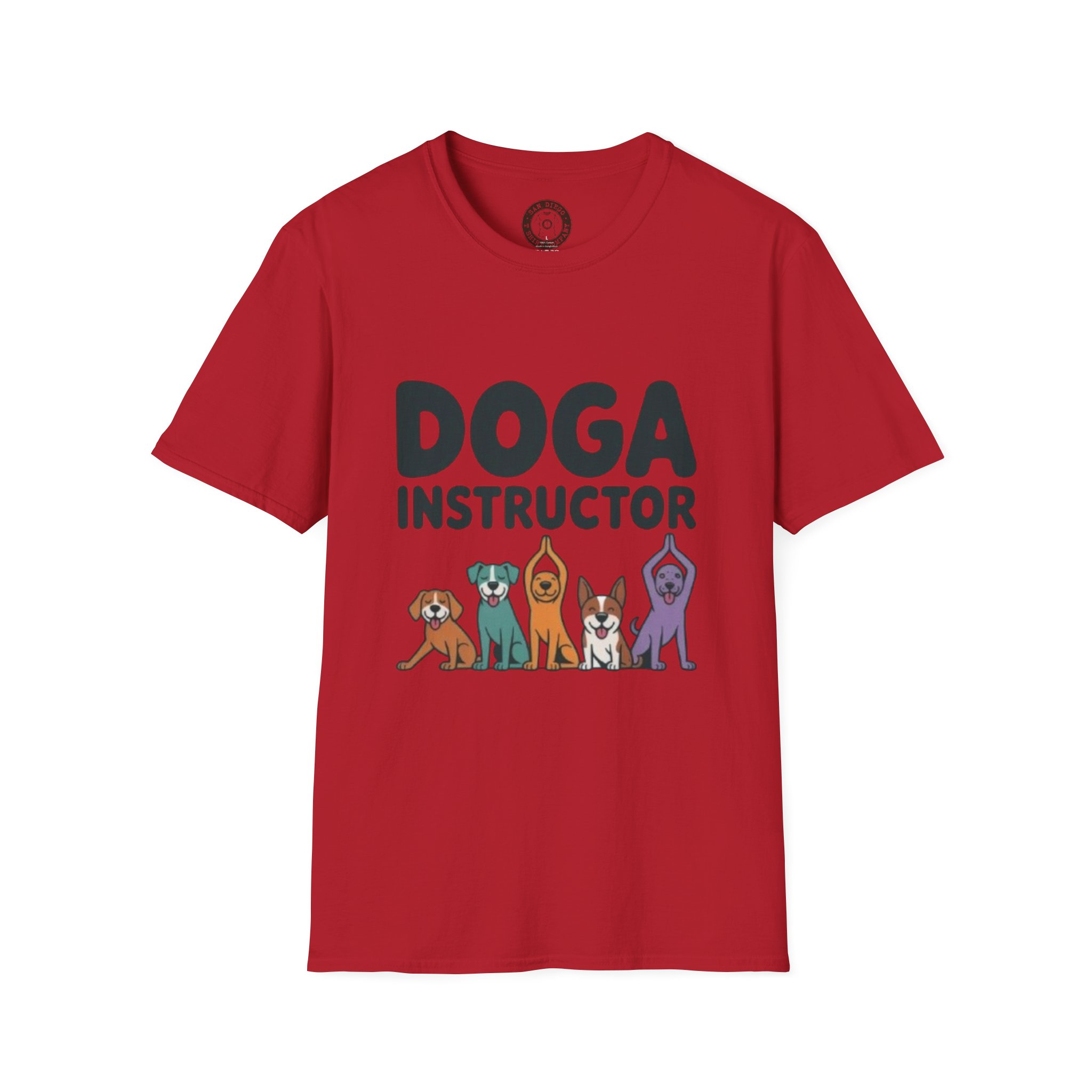 Funny Dog Instructor T-Shirt, Gift for Dog Lovers, Doga Yoga Shirt, Pet Owner Humor Tee, Casual Wear, Birthday Gift - Image 29