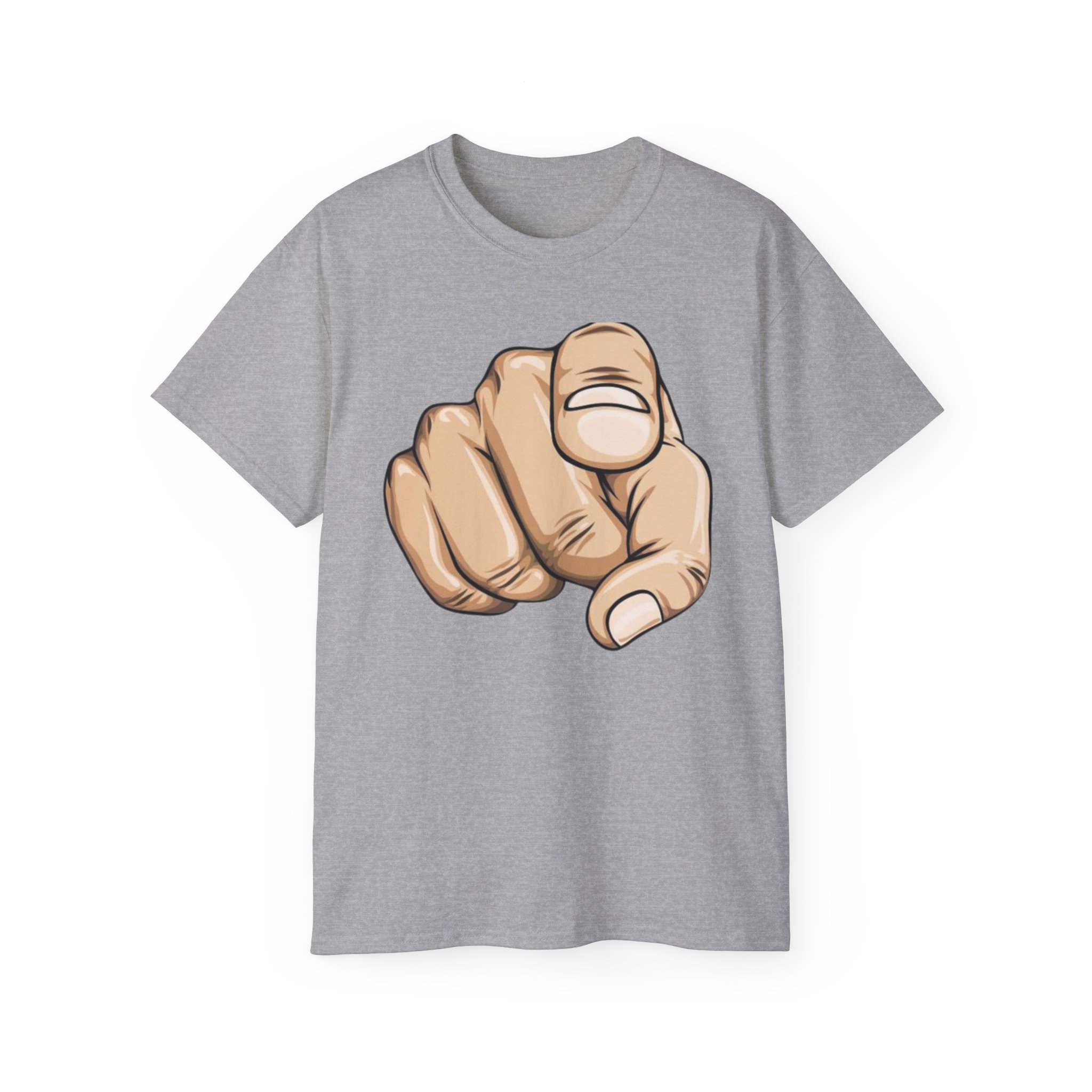 Pointing Finger Unisex Ultra Cotton Tee - Image 17