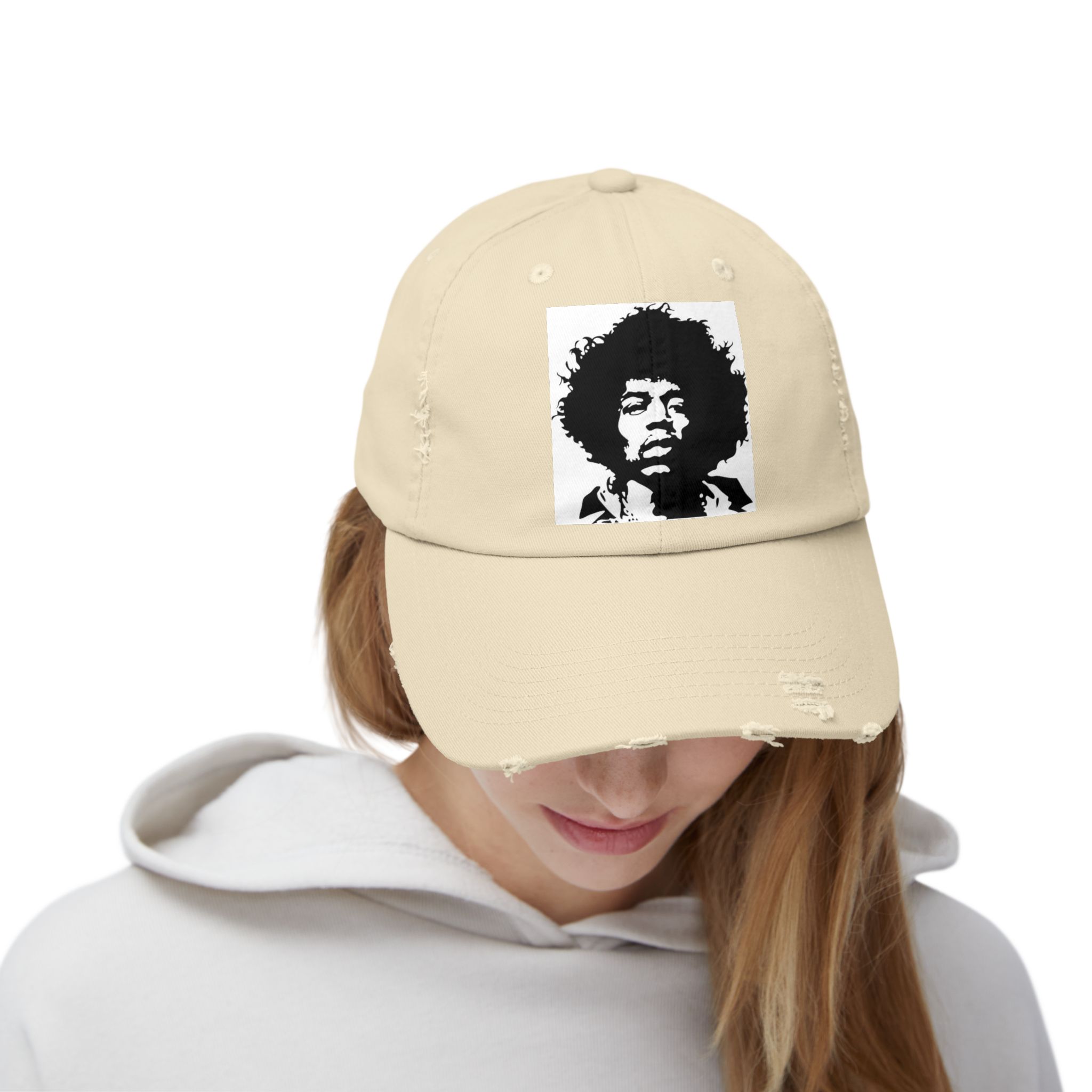 Vintage Jimi Hendrix Cap, Distressed Baseball Hat, Unisex Retro Cap, Music Lover Gift, Festival Accessory - Image 4