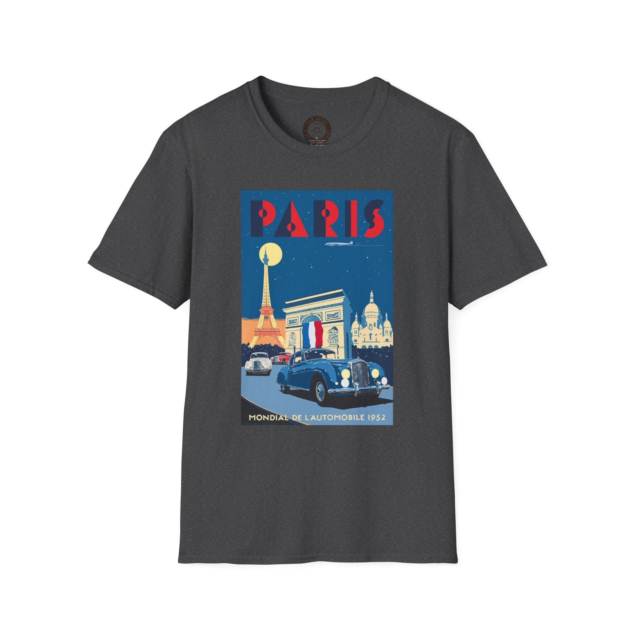 Vintage Paris Travel Poster T-Shirt, Retro Paris Shirt, Travel Gift, Graphic Tee, Unisex Fashion, Parisian Style - Image 25