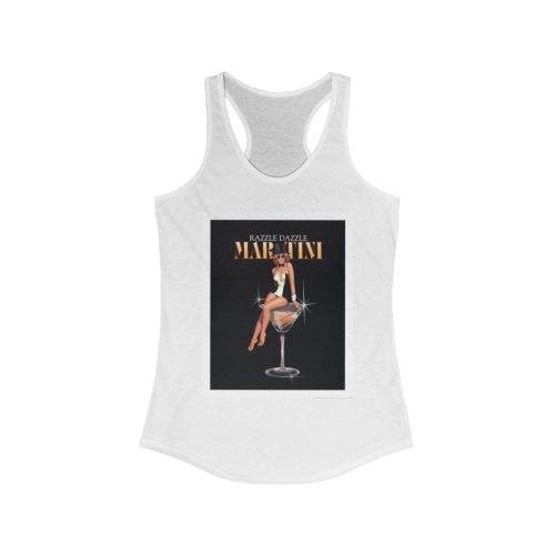 Retro Glam Tank, Razzle Dazzle Martini, Vintage Style Top for Women, Perfect for Parties, Summer Outings, Casual Wear, Gift for Her
