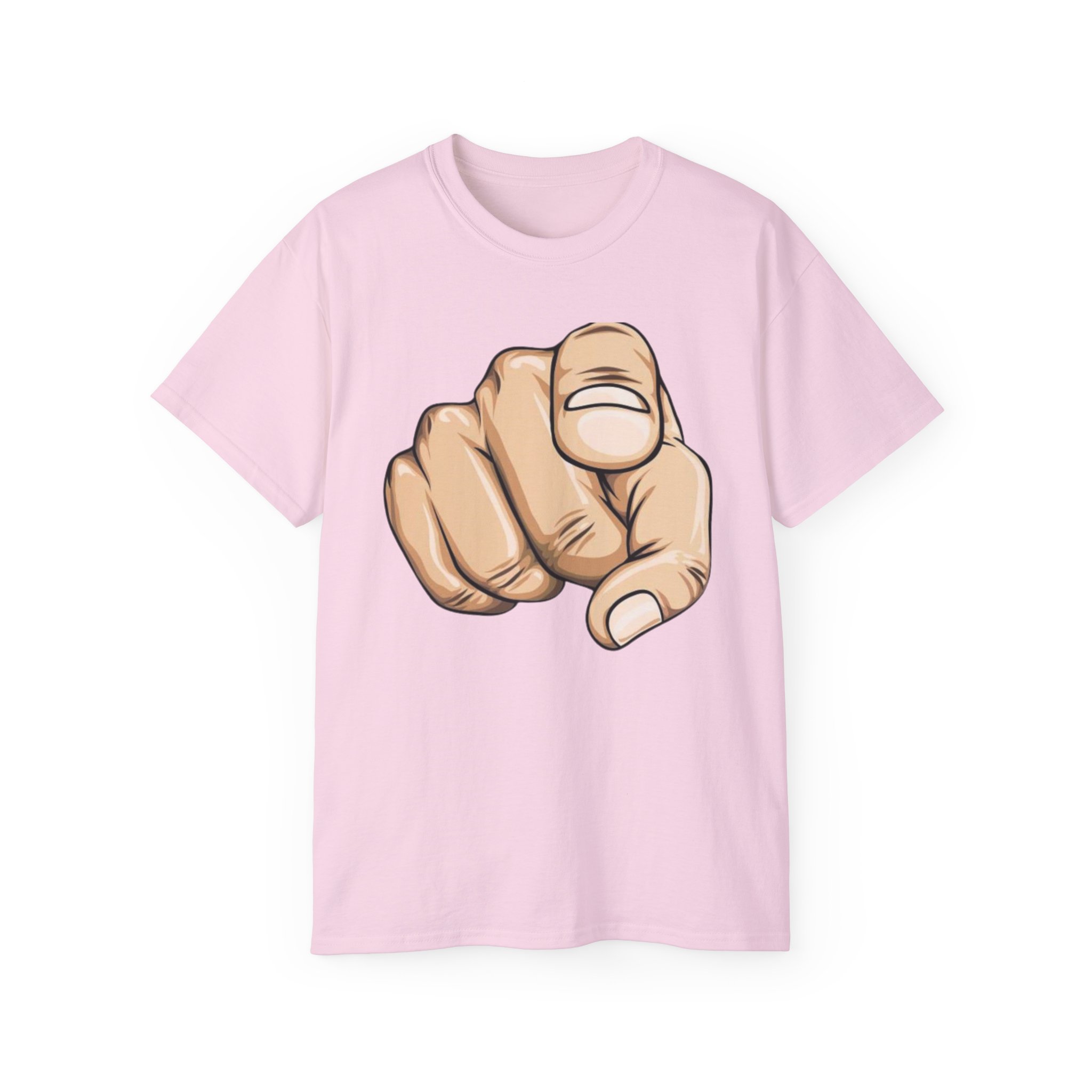 Pointing Finger Unisex Ultra Cotton Tee - Image 53
