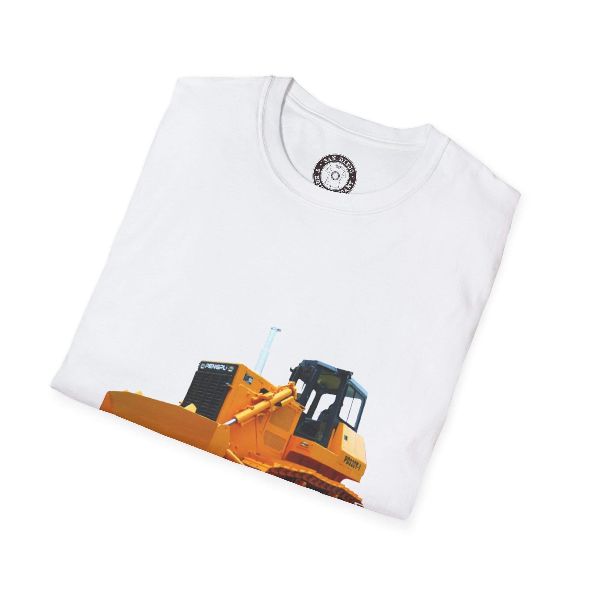 Caterpillar Bulldozer Unisex T-Shirt, Construction Lover Gift, Heavy Machinery Tee, Workwear, Casual Outfit, Birthday Present - Image 4