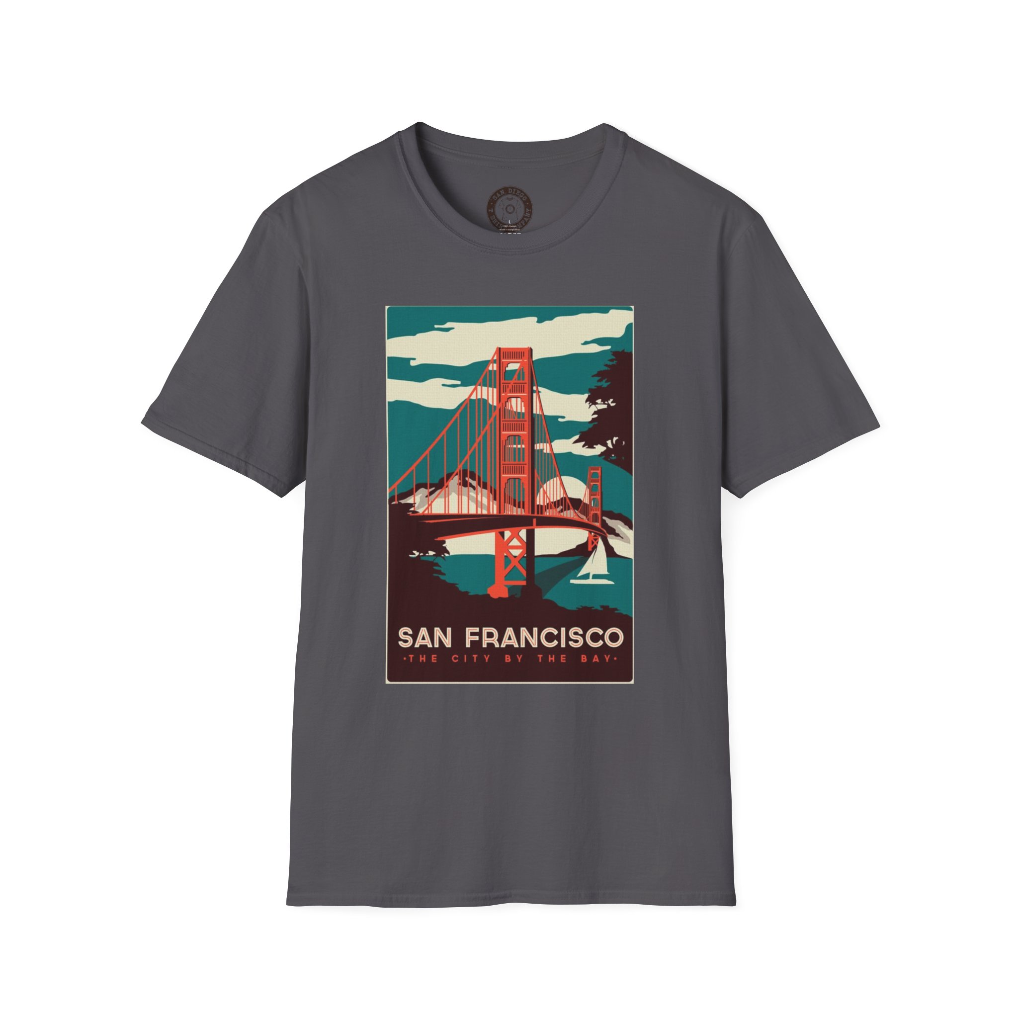Vintage San Francisco Golden Gate Bridge T-Shirt, California Souvenir, Casual Wear, Gift for Travelers - Image 33