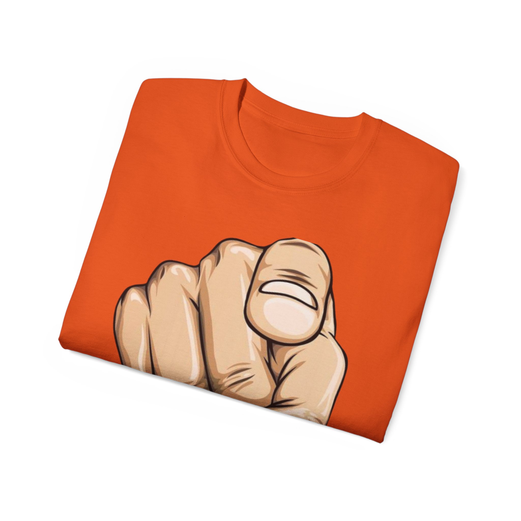 Pointing Finger Unisex Ultra Cotton Tee - Image 24