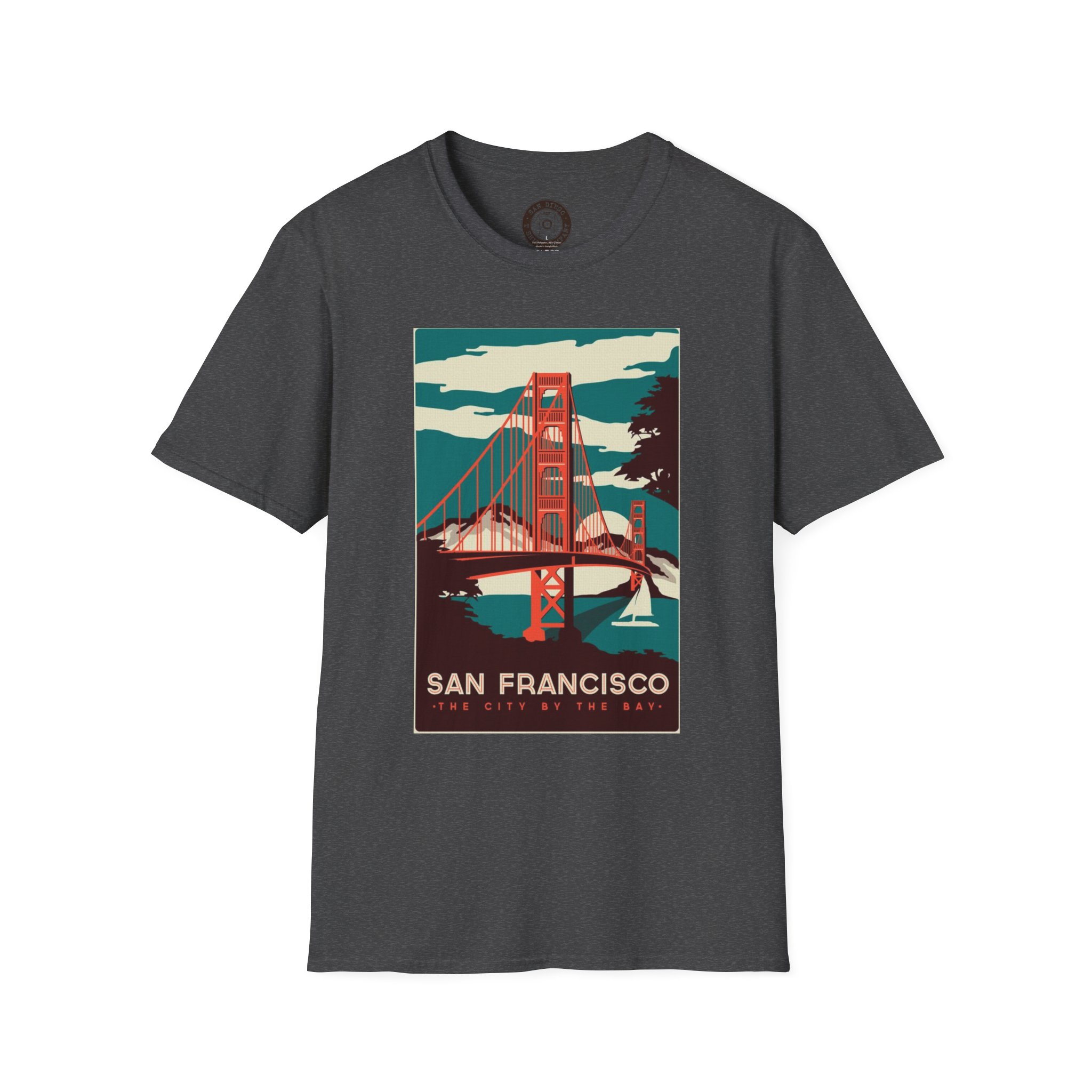 Vintage San Francisco Golden Gate Bridge T-Shirt, California Souvenir, Casual Wear, Gift for Travelers - Image 25