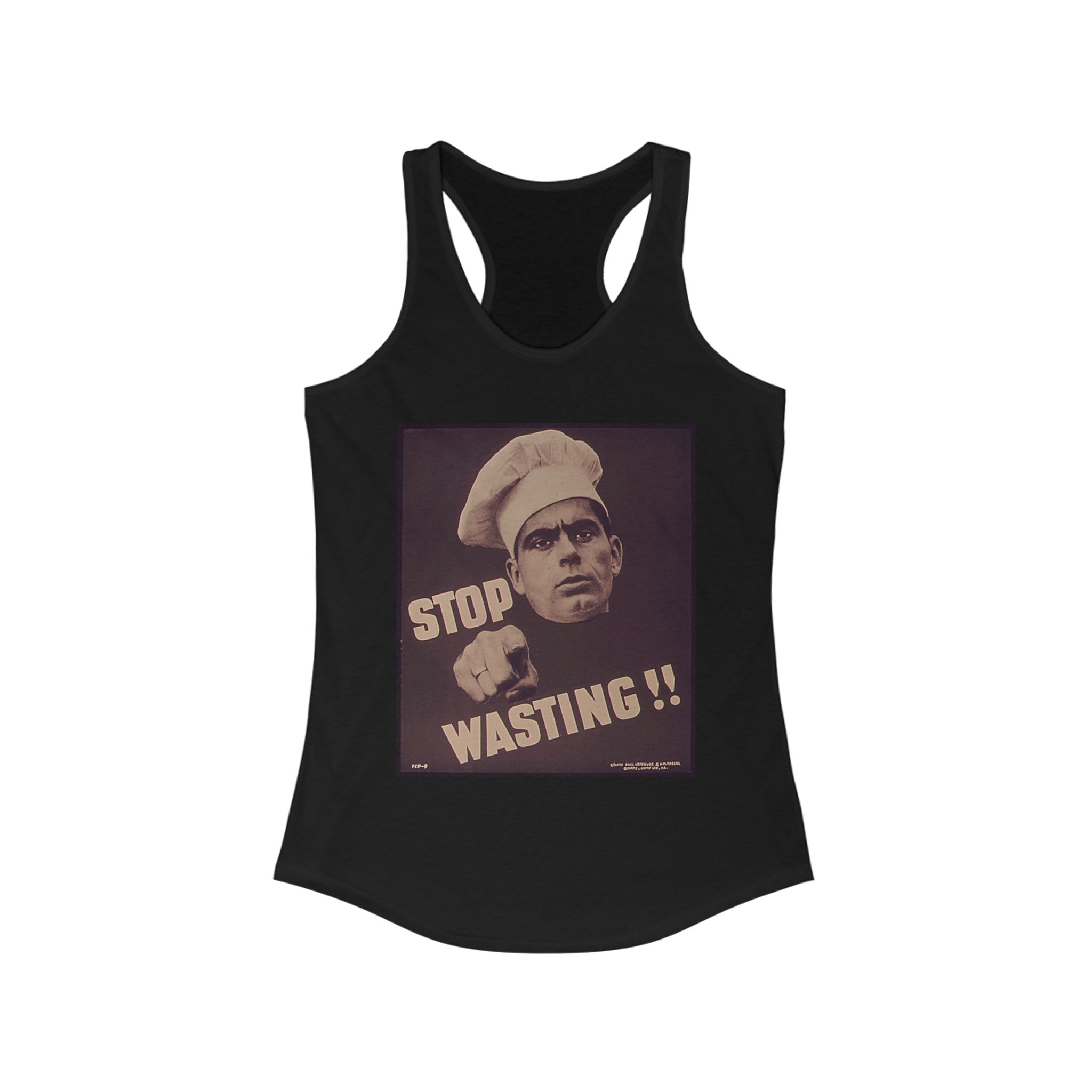 Chef's Motivational Tank Top for Women, Stop Wasting Shirt, Culinary Gift, Summer Workout Top, Kitchen Humor Apparel - Image 5