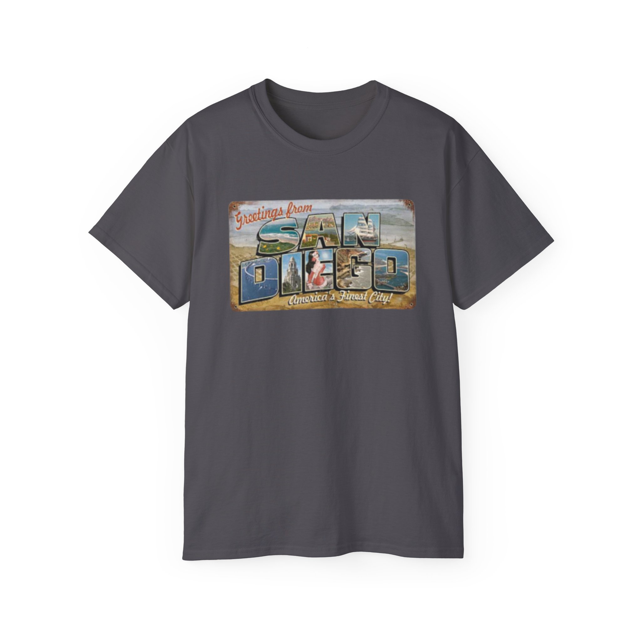 San Diego Postcard Unisex Ultra Cotton Tee - Image 41