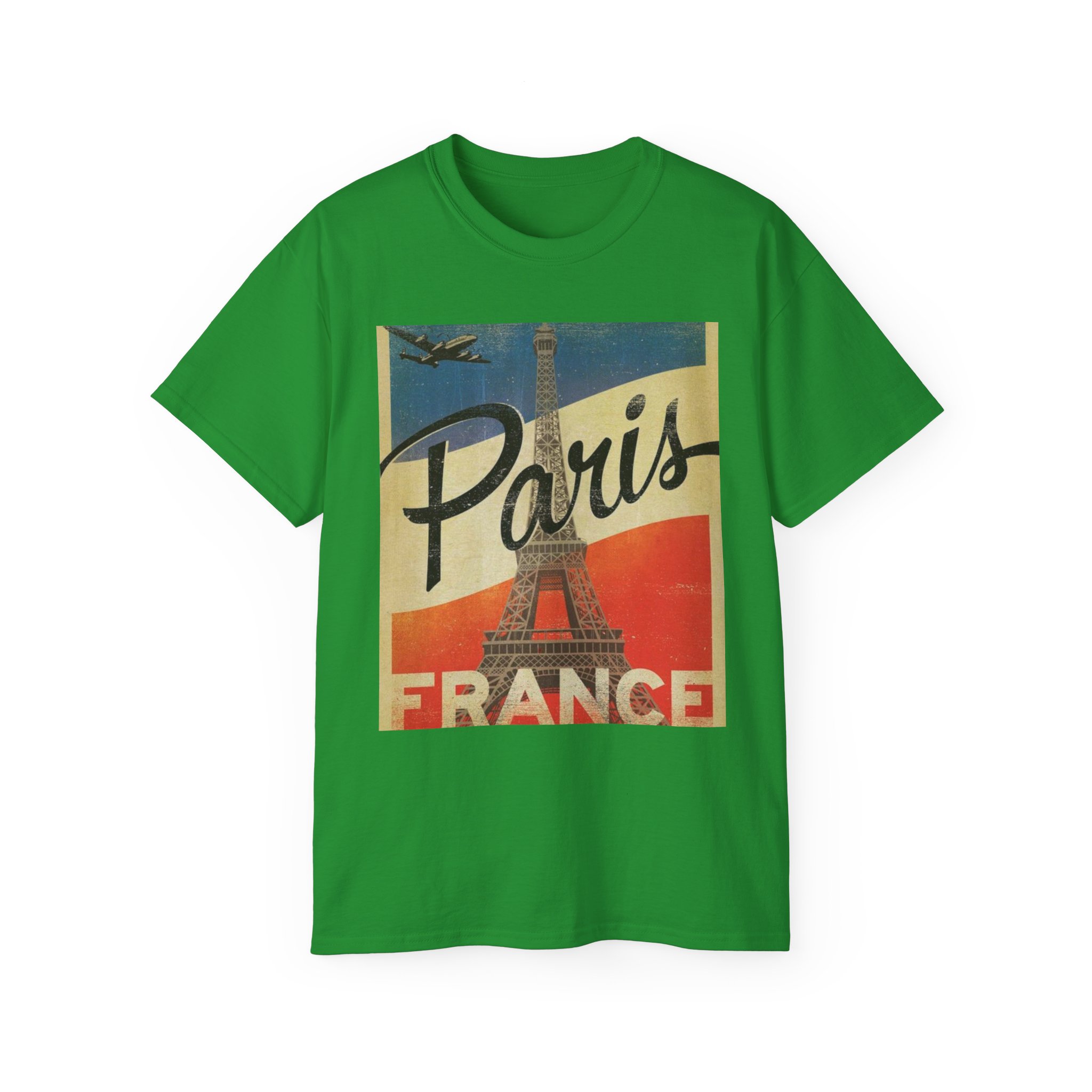 Paris Vintage Travel Poster Unisex Ultra Cotton Tee - Image 33