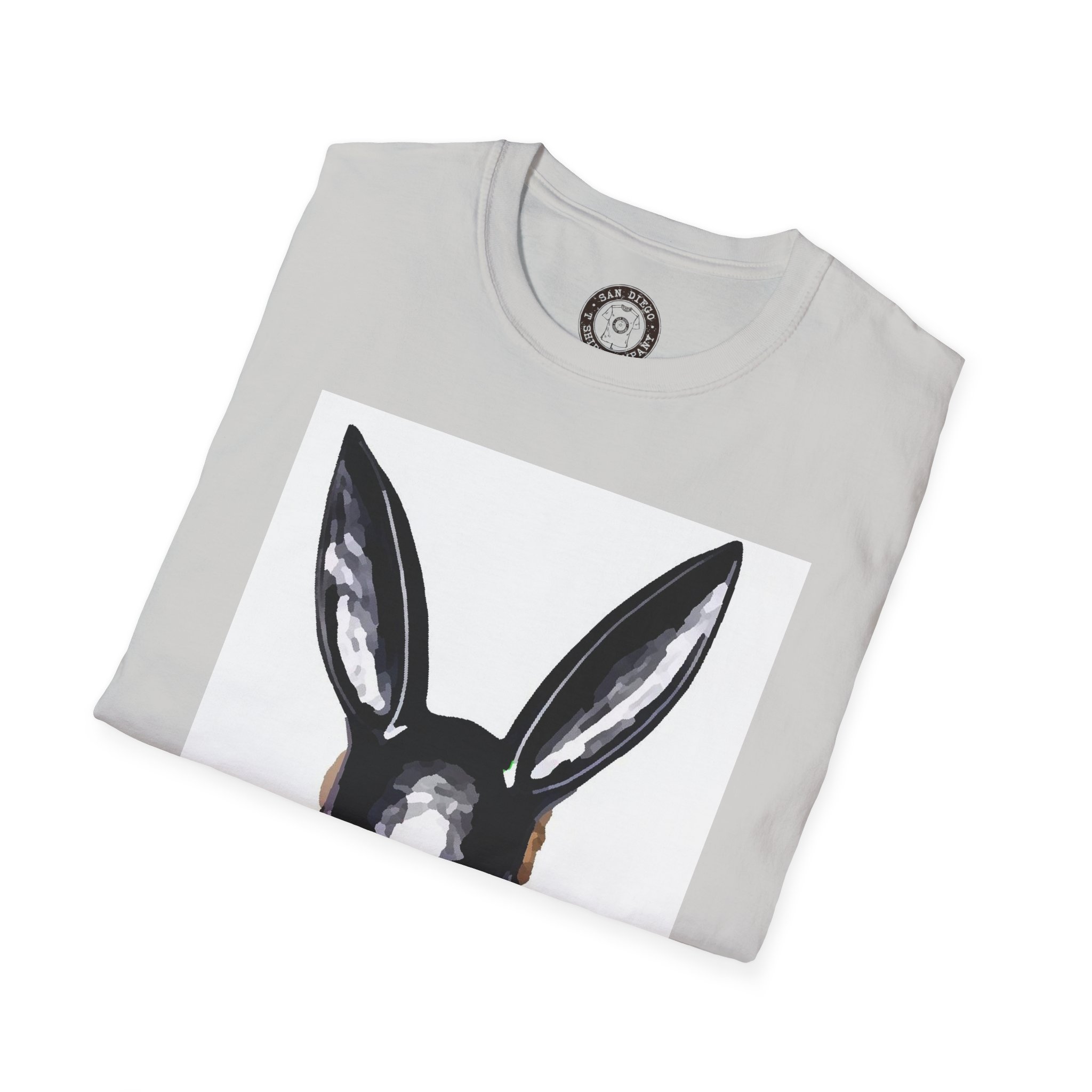 Bunny Mask Unisex T-Shirt, Cute Graphic Tee, Casual Wear, Costume Party Shirt, Trendy Everyday Shirt, Unique Gift Idea - Image 8