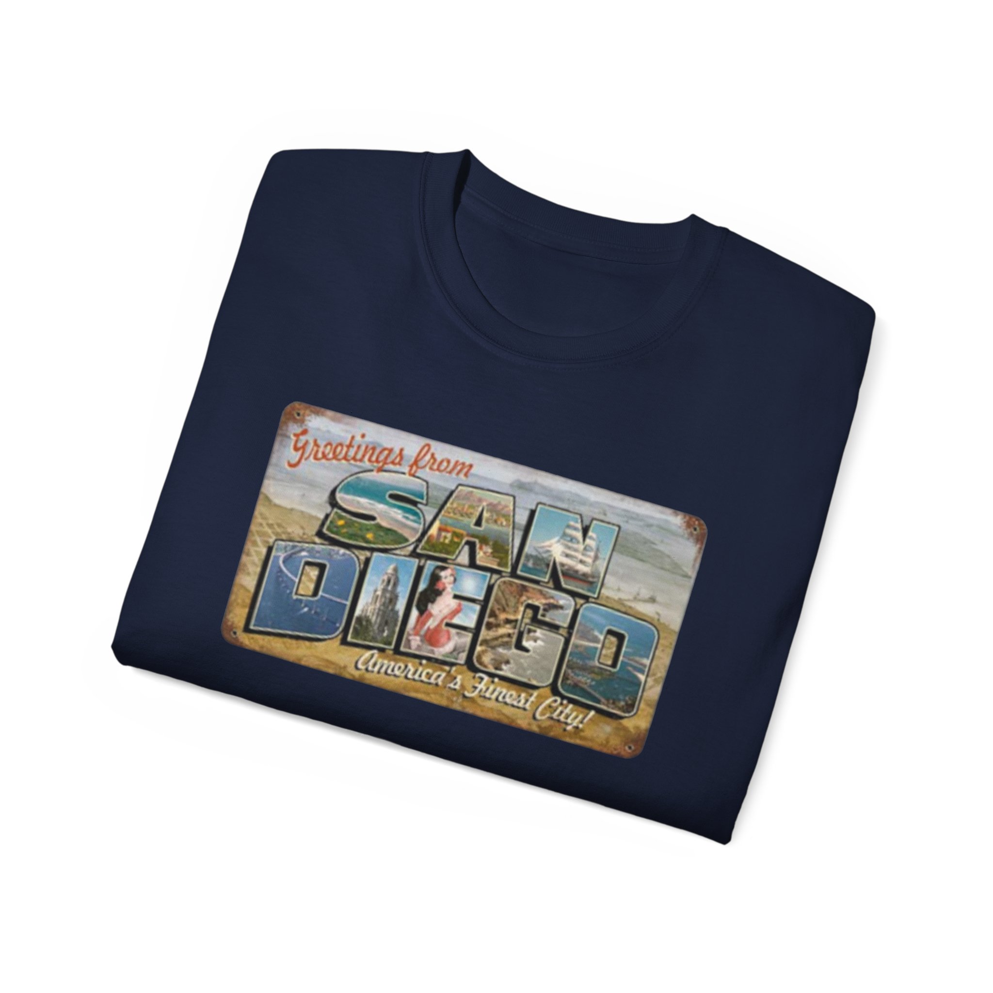 San Diego Postcard Unisex Ultra Cotton Tee - Image 52