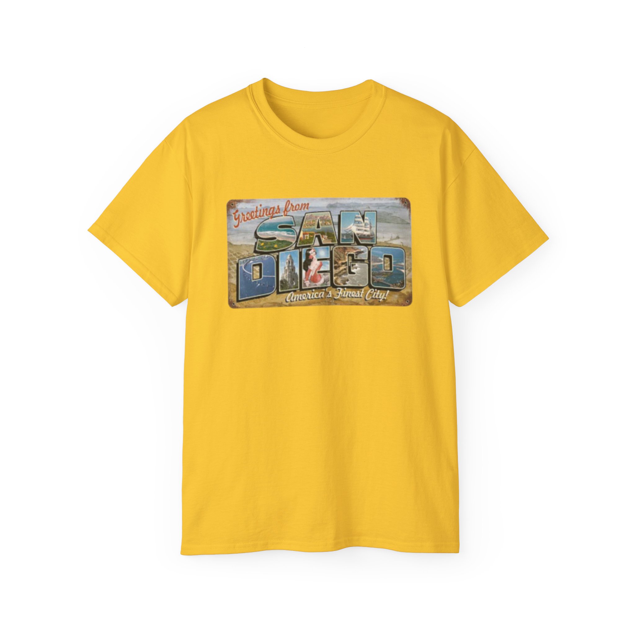 San Diego Postcard Unisex Ultra Cotton Tee - Image 29