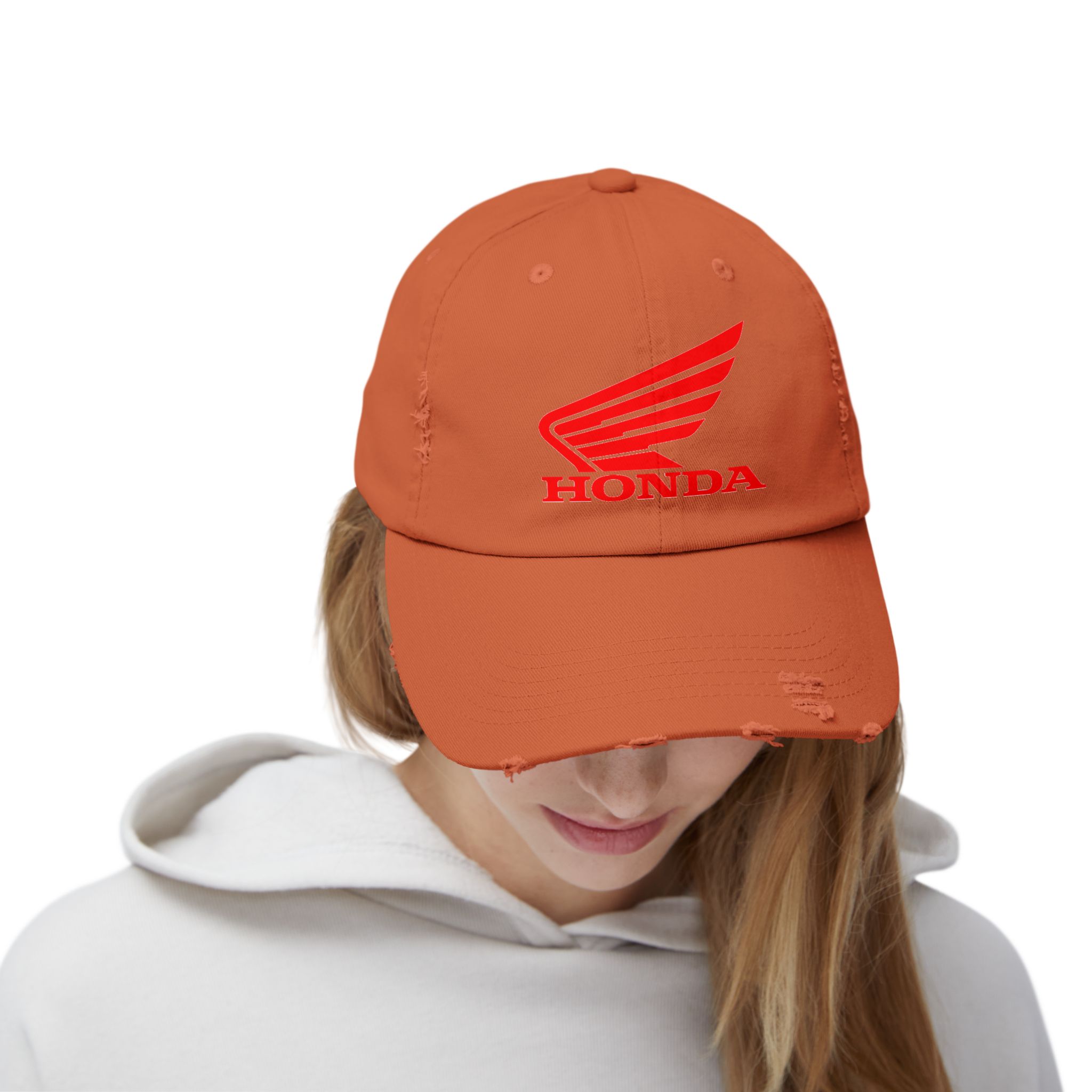 Honda Logo -- Distressed Cap with Honda Logo, Casual Hat, Vintage Style Cap, Outdoor Gear, Gift for Motorbike Lovers - Image 12