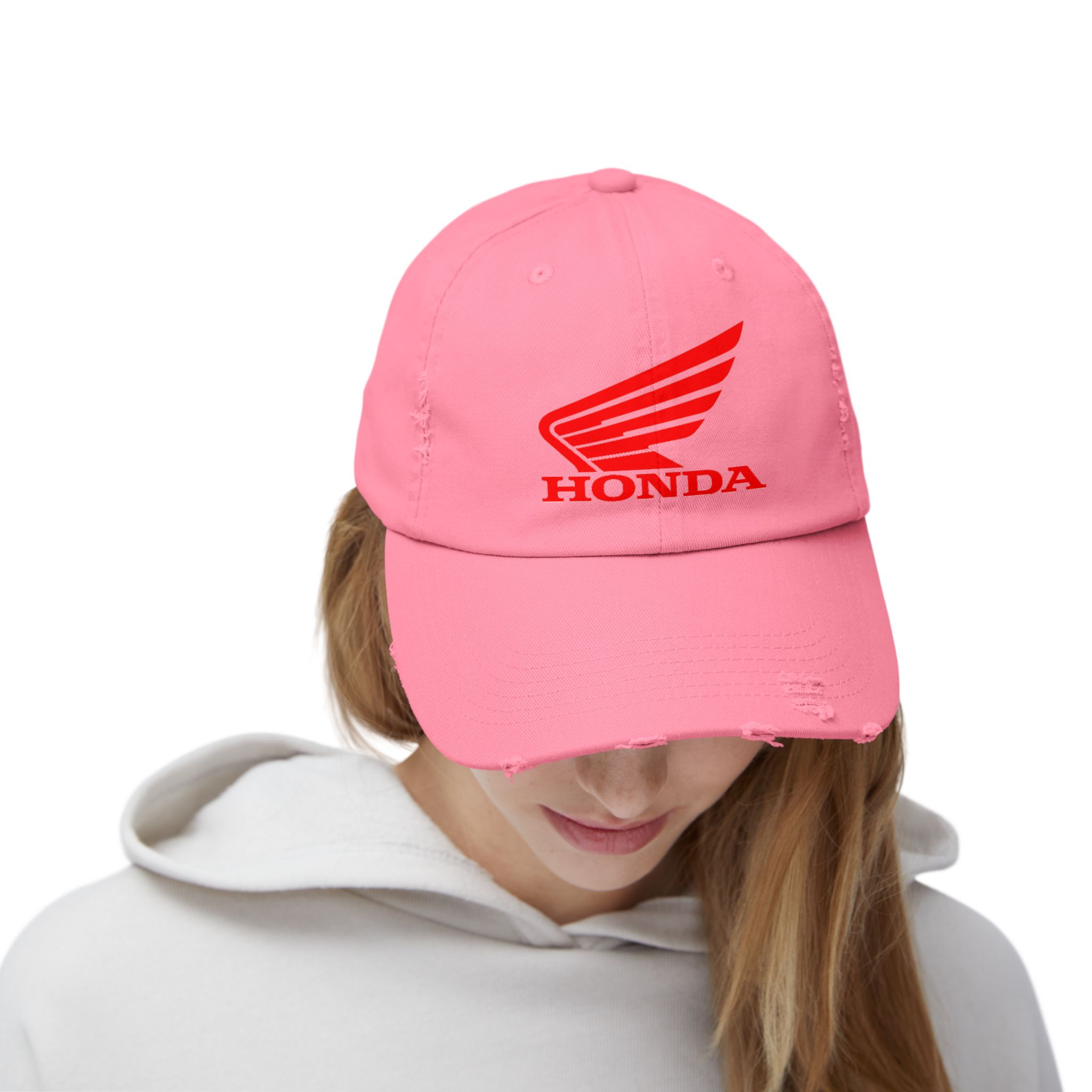 Honda Logo -- Distressed Cap with Honda Logo, Casual Hat, Vintage Style Cap, Outdoor Gear, Gift for Motorbike Lovers - Image 28