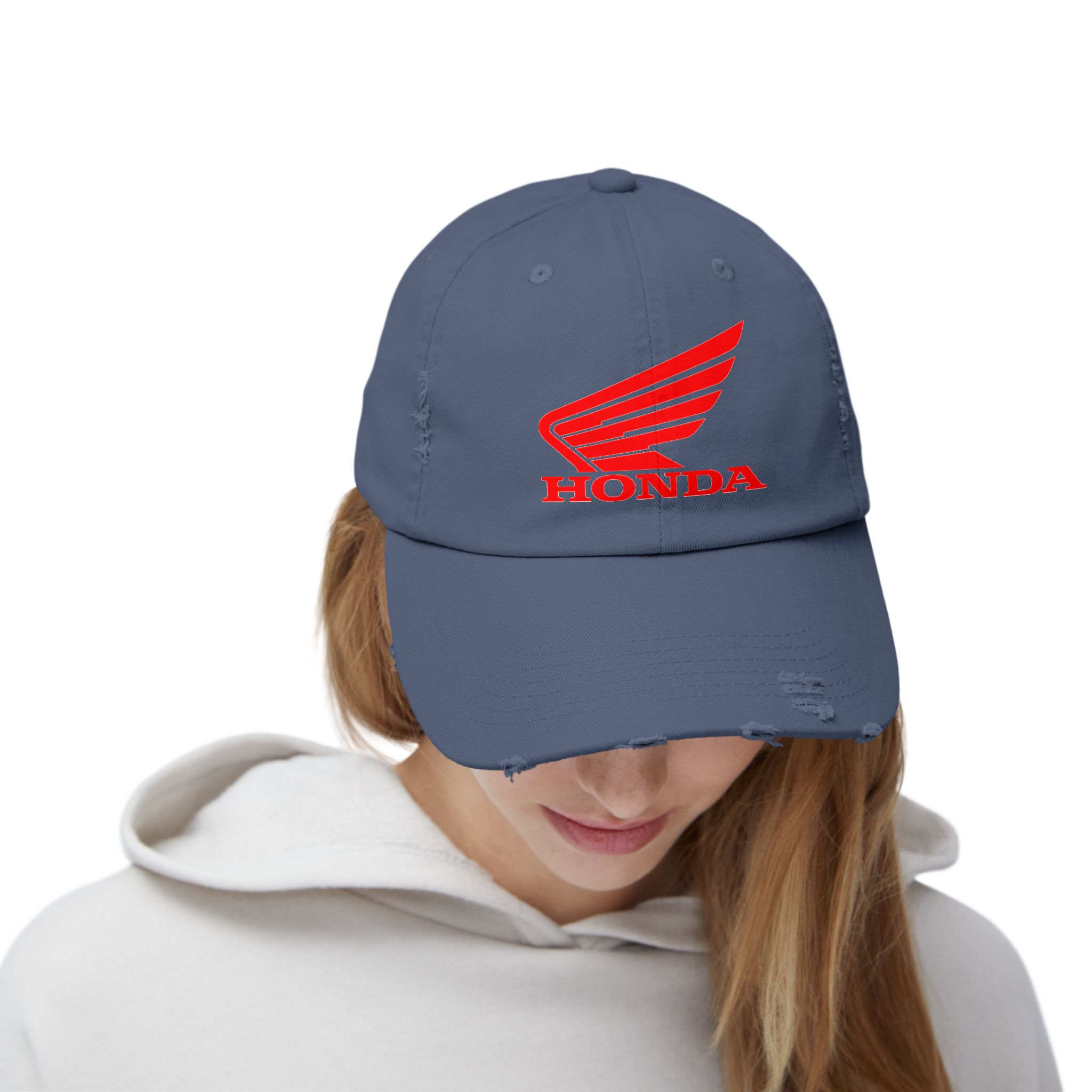 Honda Logo -- Distressed Cap with Honda Logo, Casual Hat, Vintage Style Cap, Outdoor Gear, Gift for Motorbike Lovers - Image 20