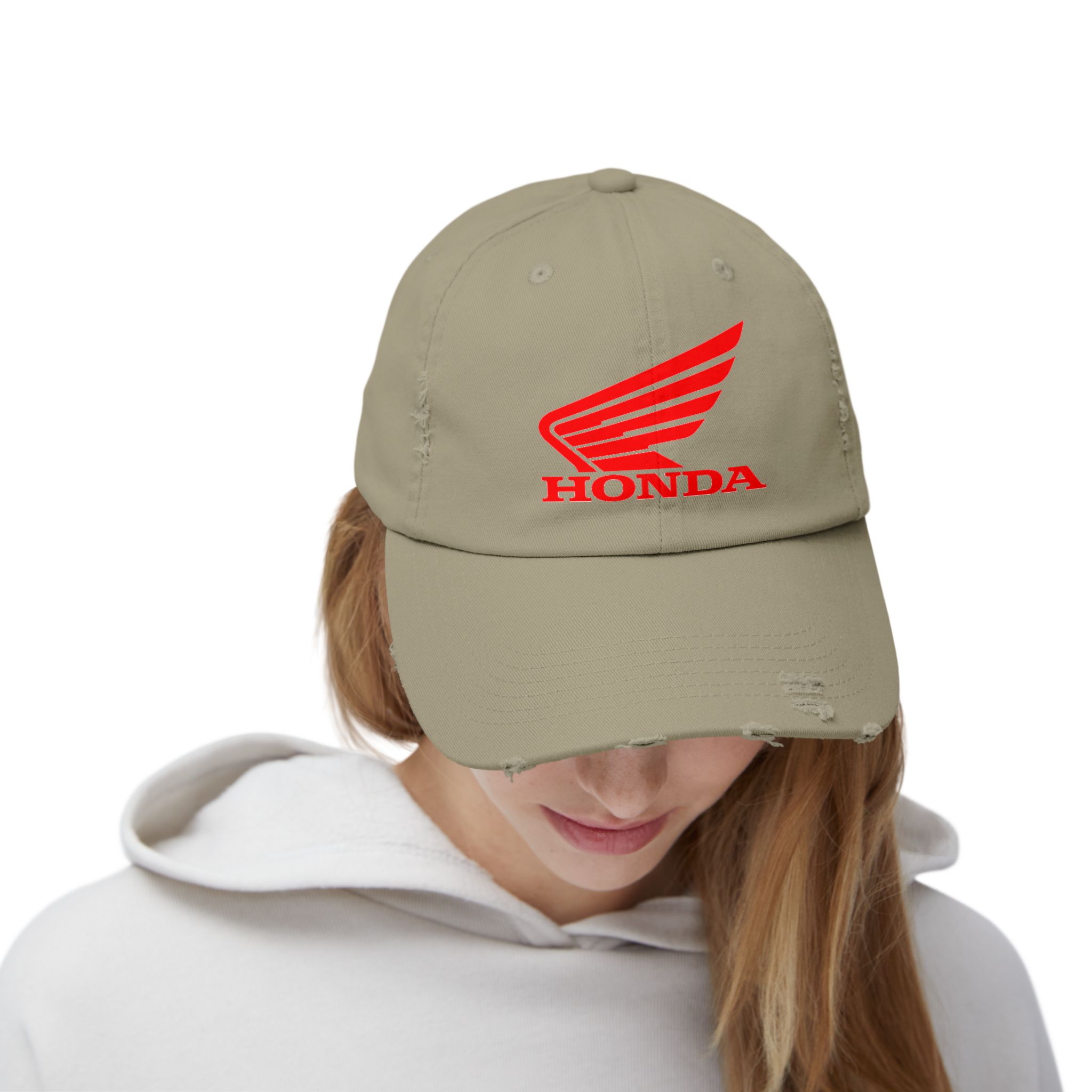 Honda Logo -- Distressed Cap with Honda Logo, Casual Hat, Vintage Style Cap, Outdoor Gear, Gift for Motorbike Lovers - Image 16